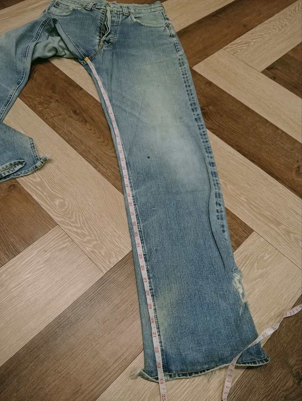 Sugar Cane VINTAGE SUGAR CANE SELVEDGE DISTRESSED JEANS Size US 30 / EU 46 - 14 Thumbnail