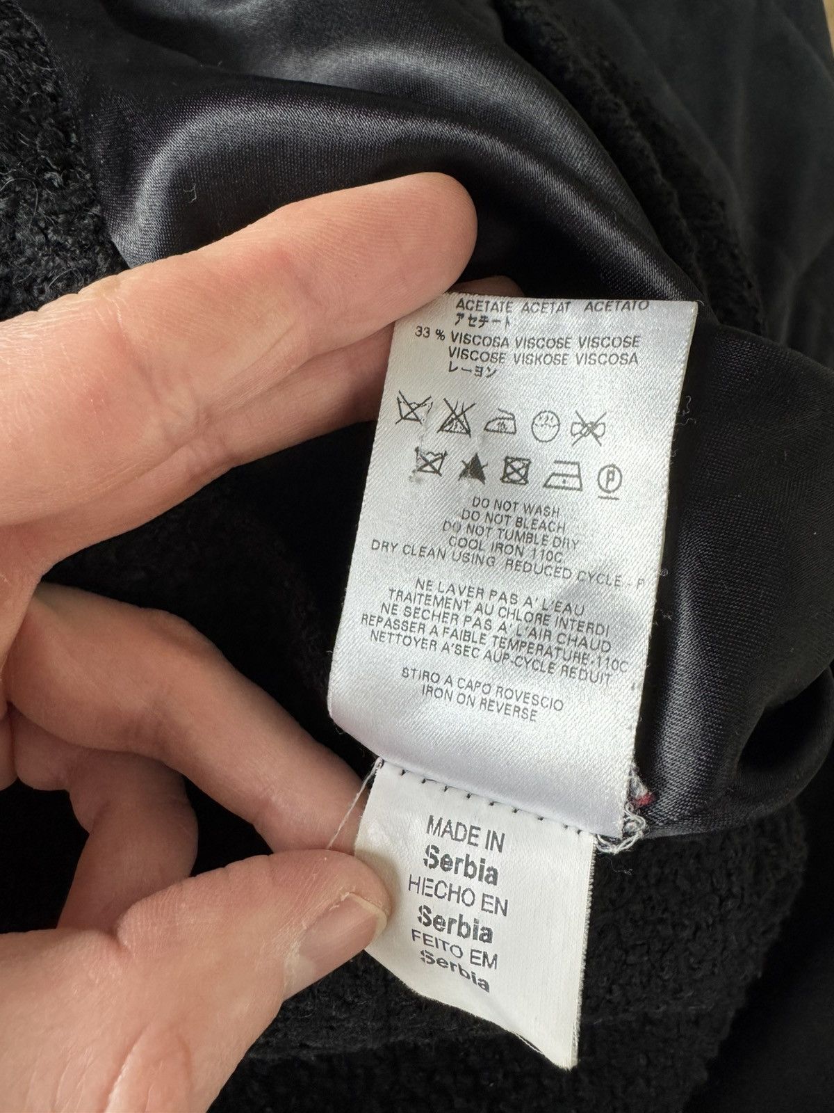 Moschino LOVE MOSCHINO Coat Jacket Wool Black Luxury Women Size M / US 6-8 / IT 42-44 - 8 Thumbnail