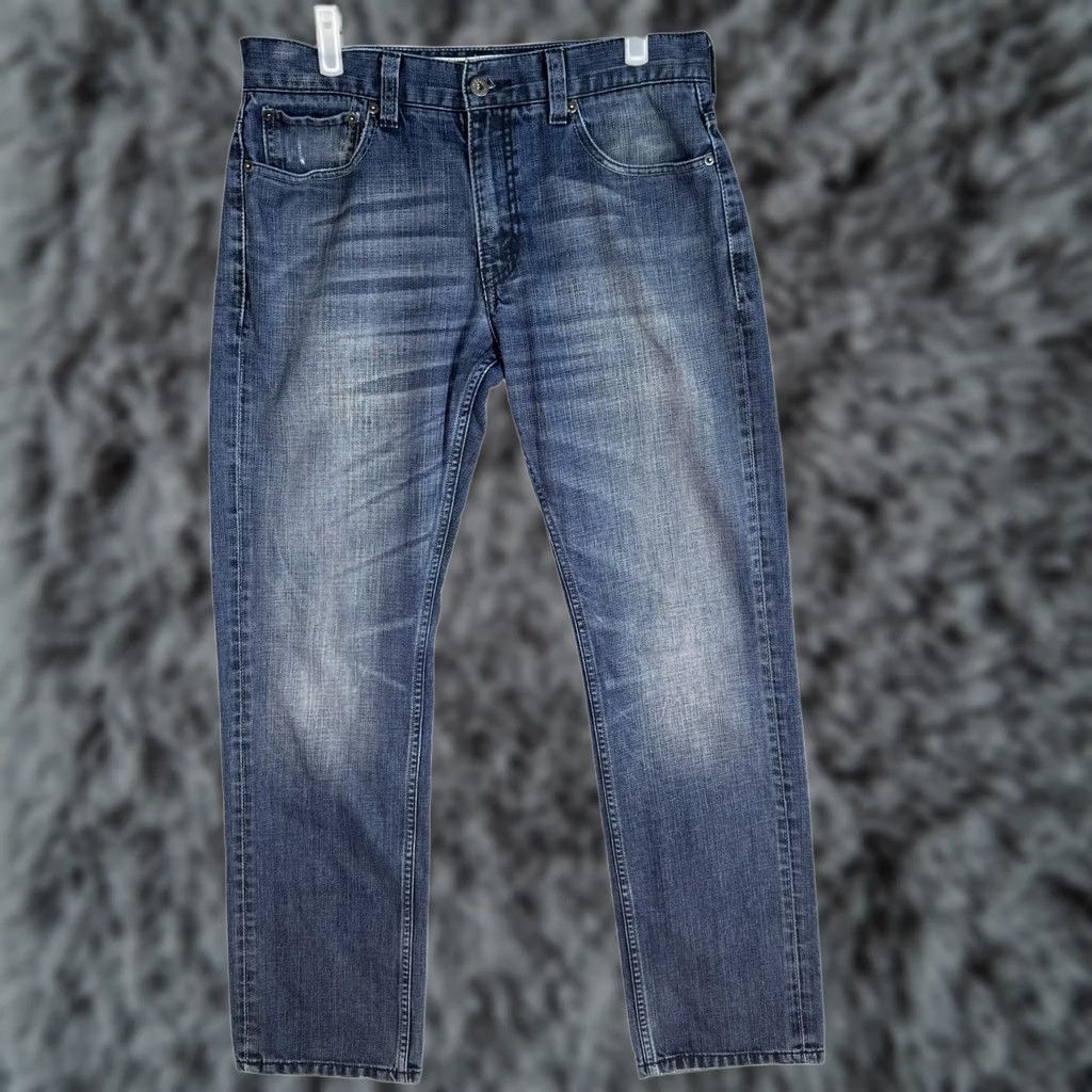 Levi's Levi's 511 Jeans Mens 34x30 Blue Skinny Fit Whiskered Denim Medium Wash Denim Zip Fly Button Closure 5-Pocket Pockets Mid Rise 10-12in Regular Size US 34 / EU 50 - 1 Thumbnail