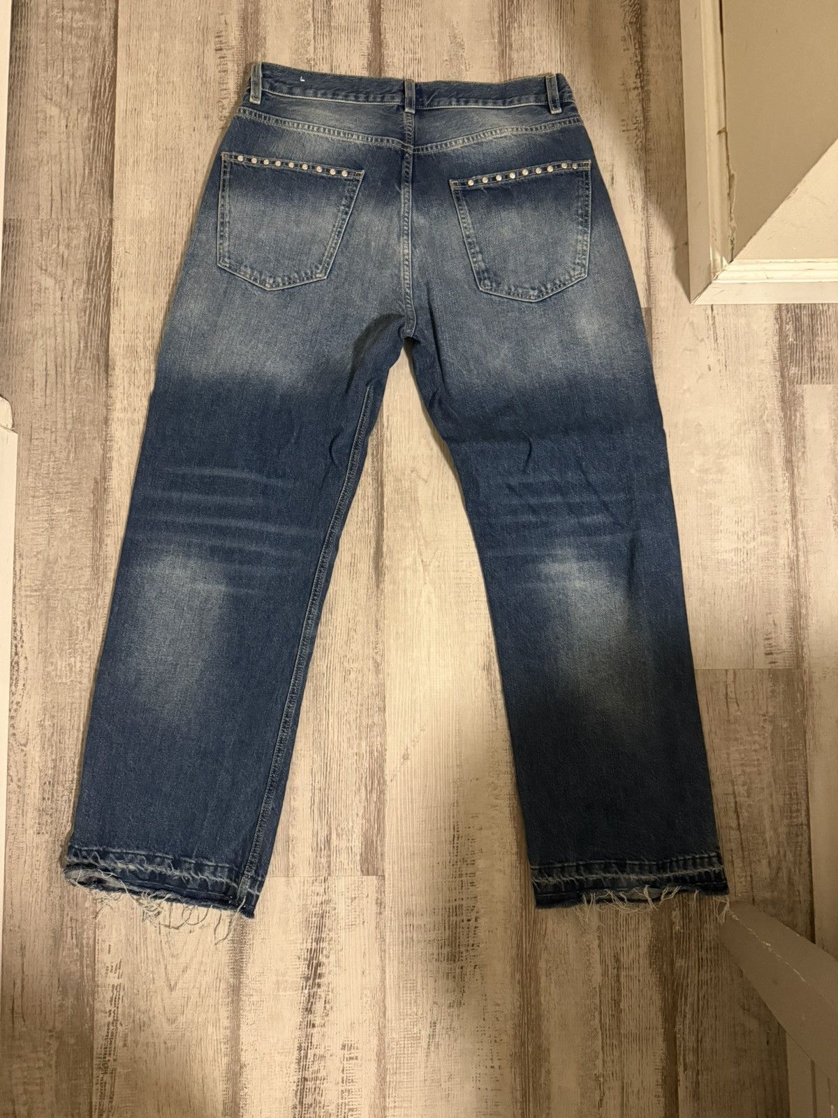 Zara Zara studded loose jeans Size US 34 / EU 50 - 2 Thumbnail
