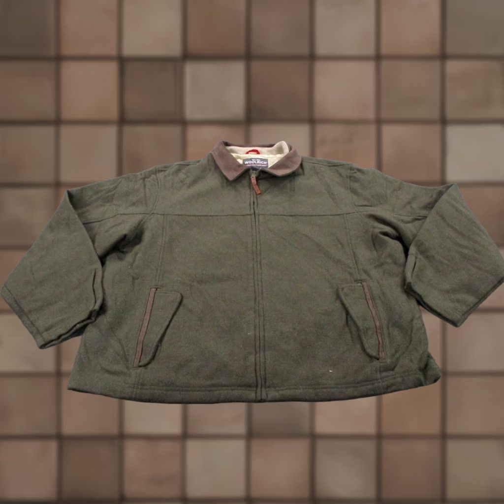 Vintage VINTAGE Woolrich Jacket Mens XL Green Wool blend Barn Coat Work Outdoors Y2K Size US XL / EU 56 / 4 - 1 Thumbnail
