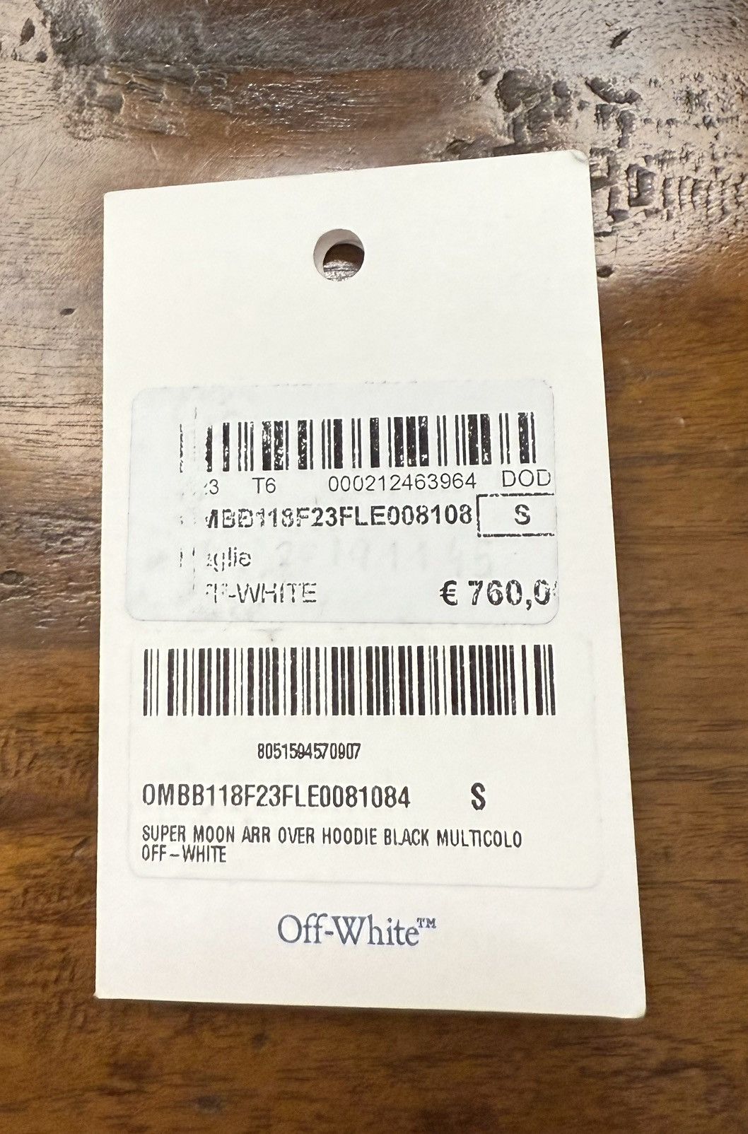 Off-White Off-white hoodie super moon with tags Size US S / EU 44-46 / 1 - 7 Thumbnail