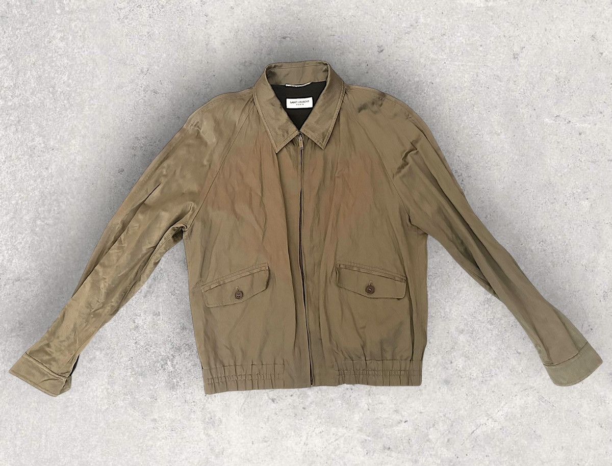 Saint Laurent Paris Saint Laurent Crinkled Satin Jacket Size US M / EU 48-50 / 2 - 1 Thumbnail