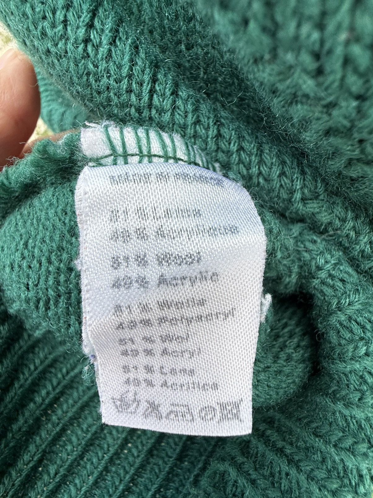 Lacoste Lacoste Oversized Wool Sweater - Made in France Size L / US 10 / IT 46 - 8 Thumbnail