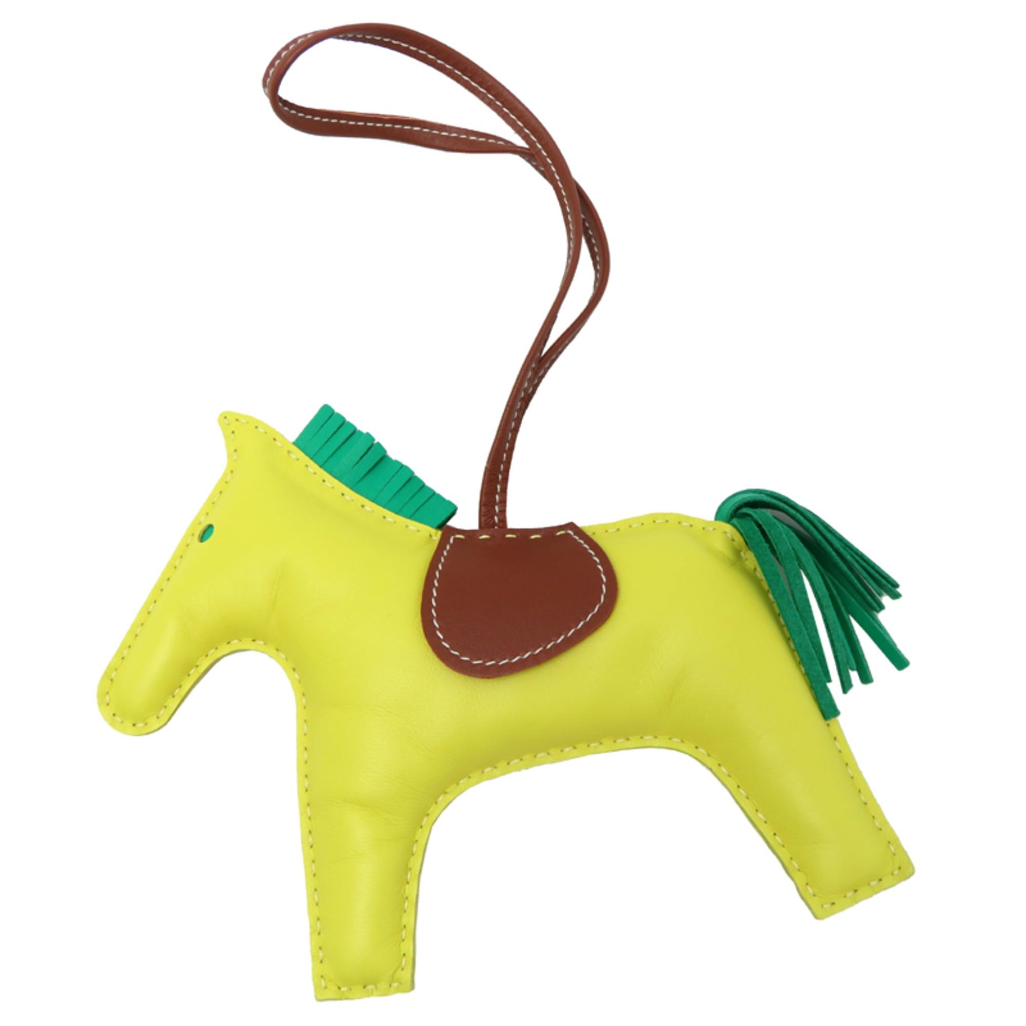 Hermes Hermes Rodeo GM A stamp, 2017 production, women's/men's charm, Agneau Milo, Fauve, Lime, Mint. Size ONE SIZE - 1 Thumbnail