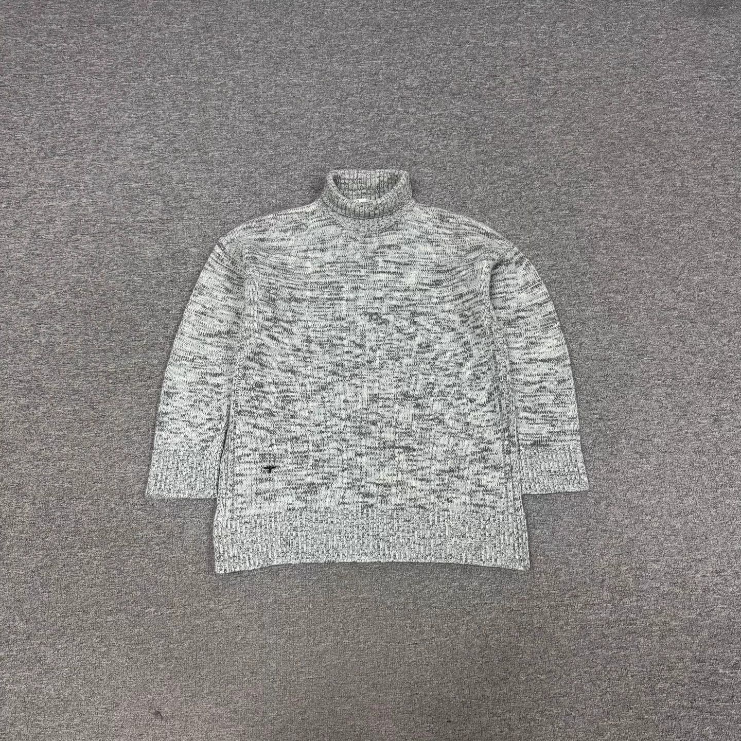 Dior Bee Embroidered Logo Turtleneck Sweater