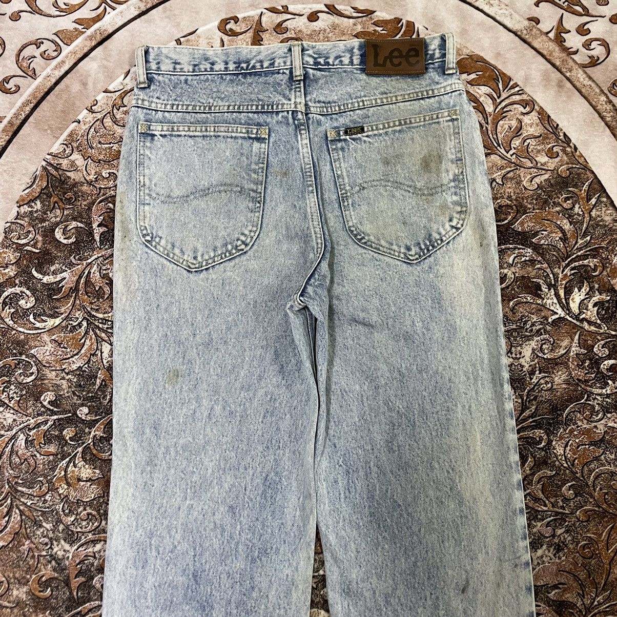 Lee 🔥Vintage 80s Lee Riders Stoned Washed Distress Denim Jeans Size US 31 - 5 Thumbnail