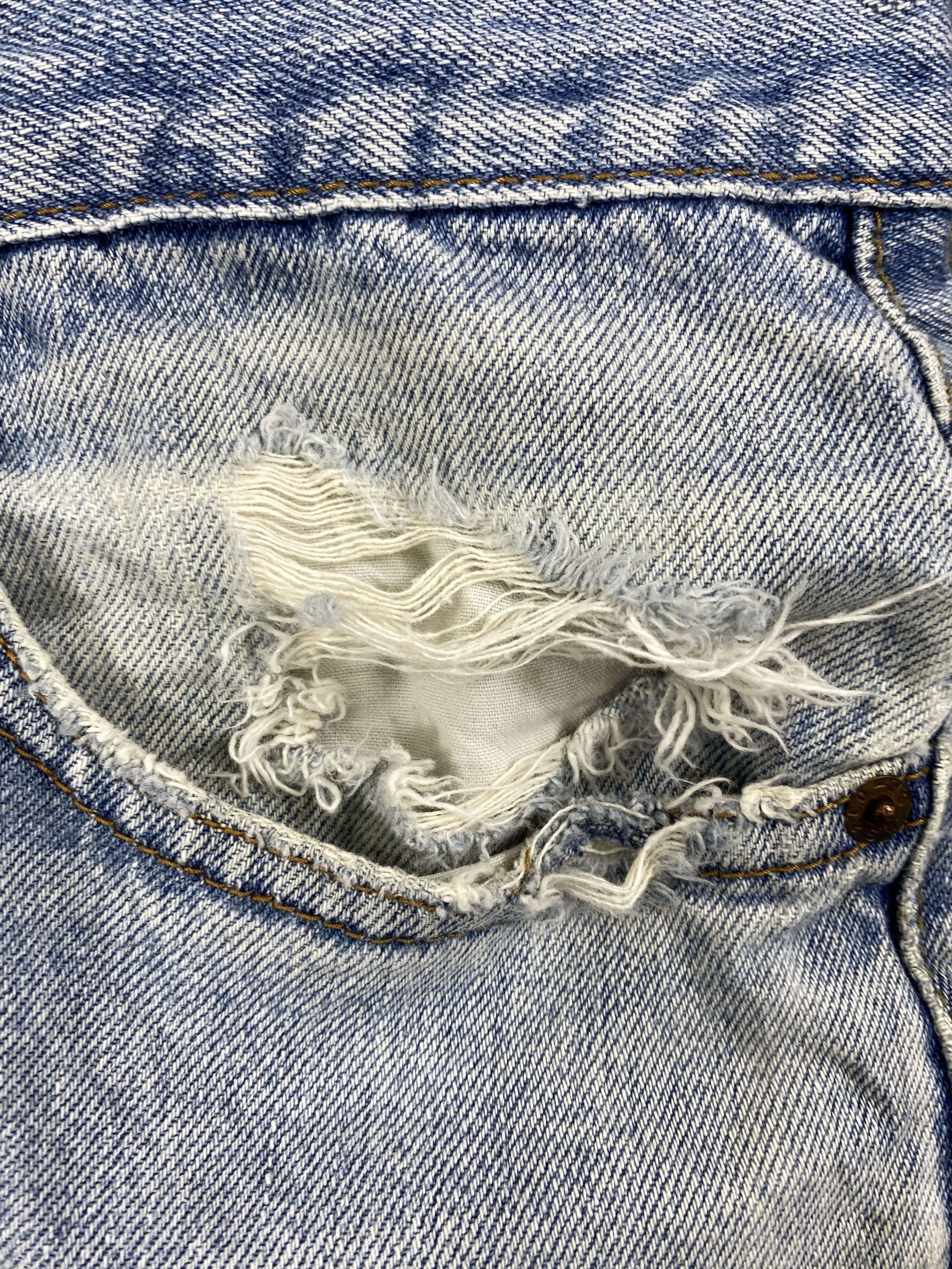 Levi's Light Blue Wash Vintage Levi's 505 36x28.5 Denim -JN1769 Size US 36 / EU 52 - 10 Thumbnail