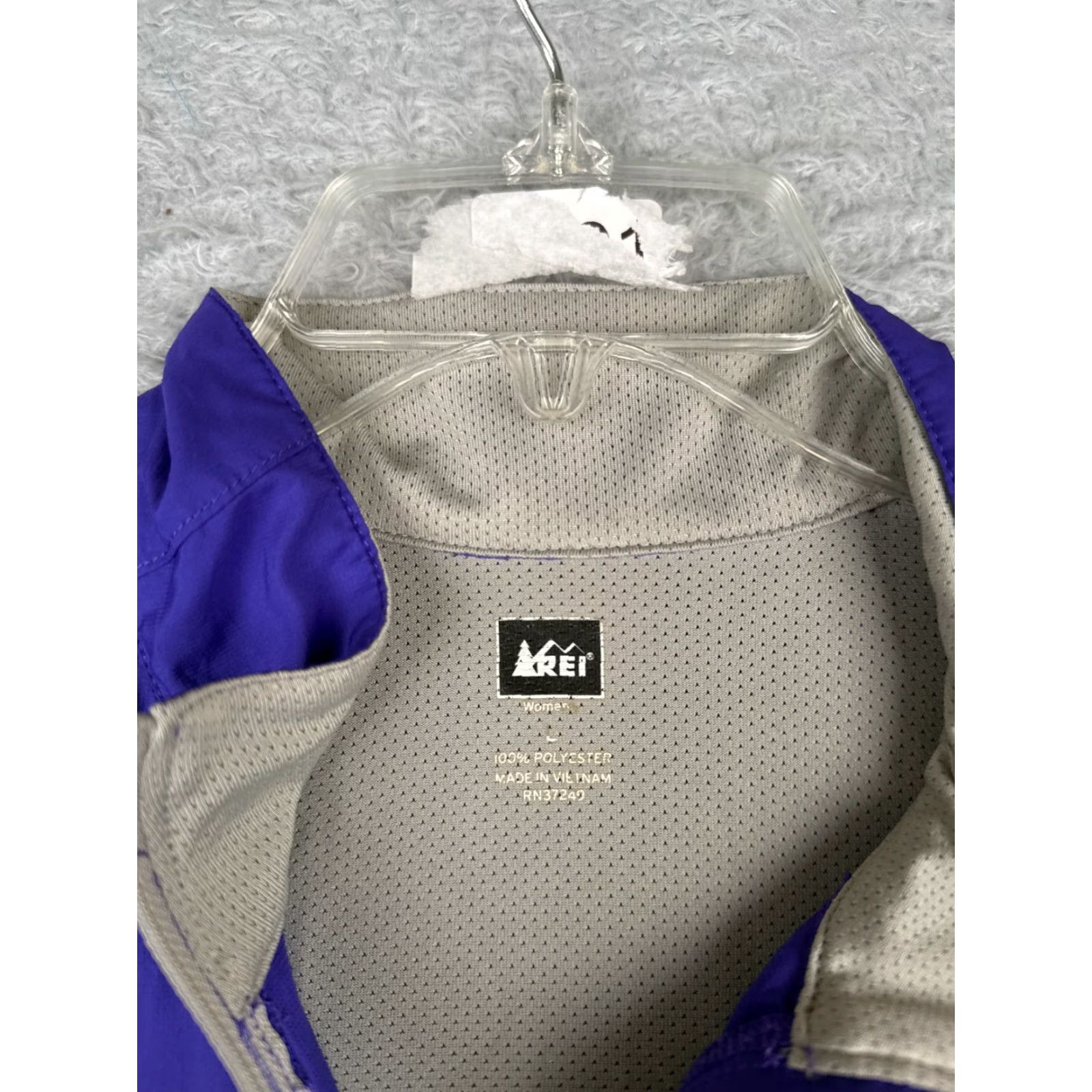 Vintage REI Jacket Women Large Purple Lightweight Windbreaker Full Zip Run Walk Size L / US 10 / IT 46 - 6 Thumbnail