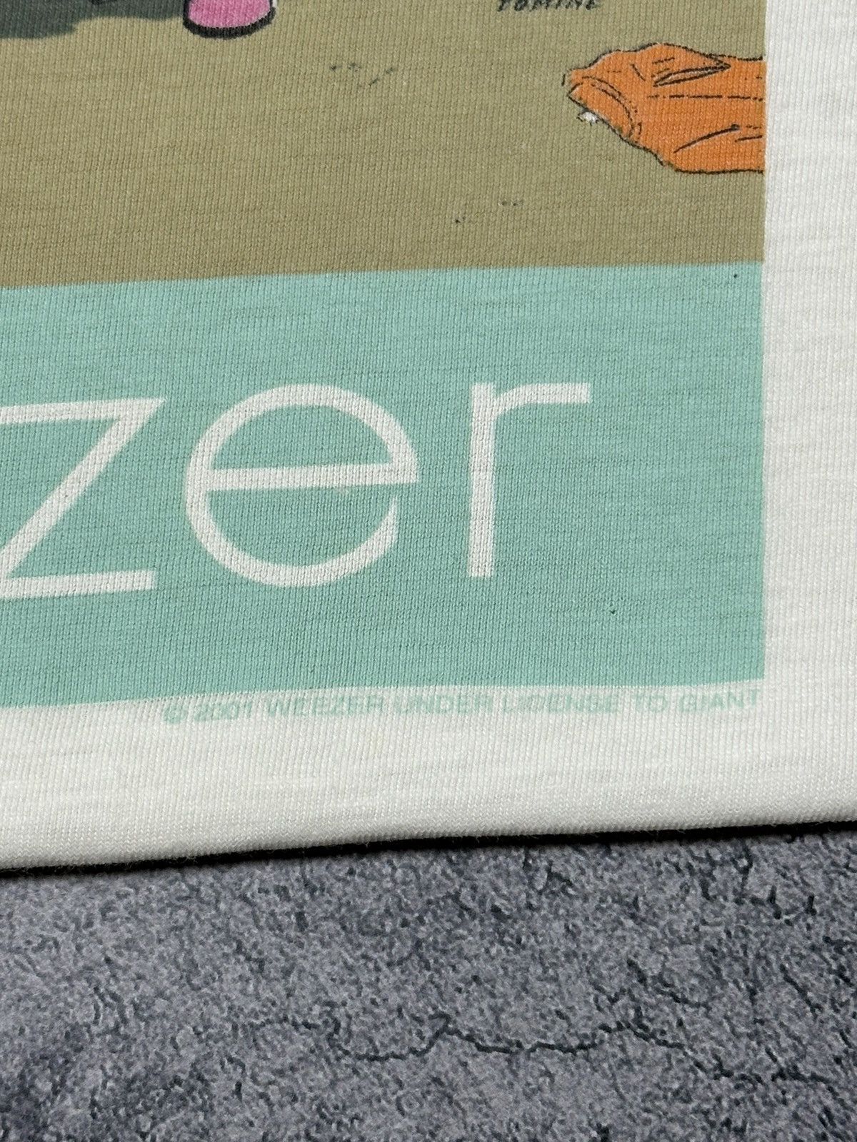 Band Tees Vintage 2001 Weezer Euro Freak Out Tour T-Shirt Size US L / EU 52-54 / 3 - 9 Thumbnail