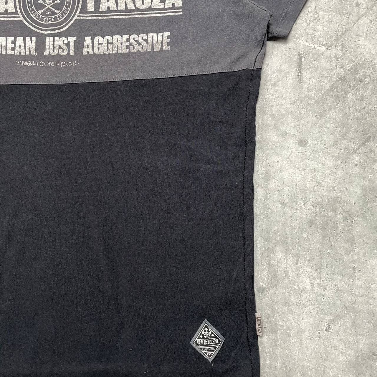 Japanese Brand Yakuza Aggressive Y2K T Shirt Black/ Gray Size XL Size US XL / EU 56 / 4 - 13 Thumbnail