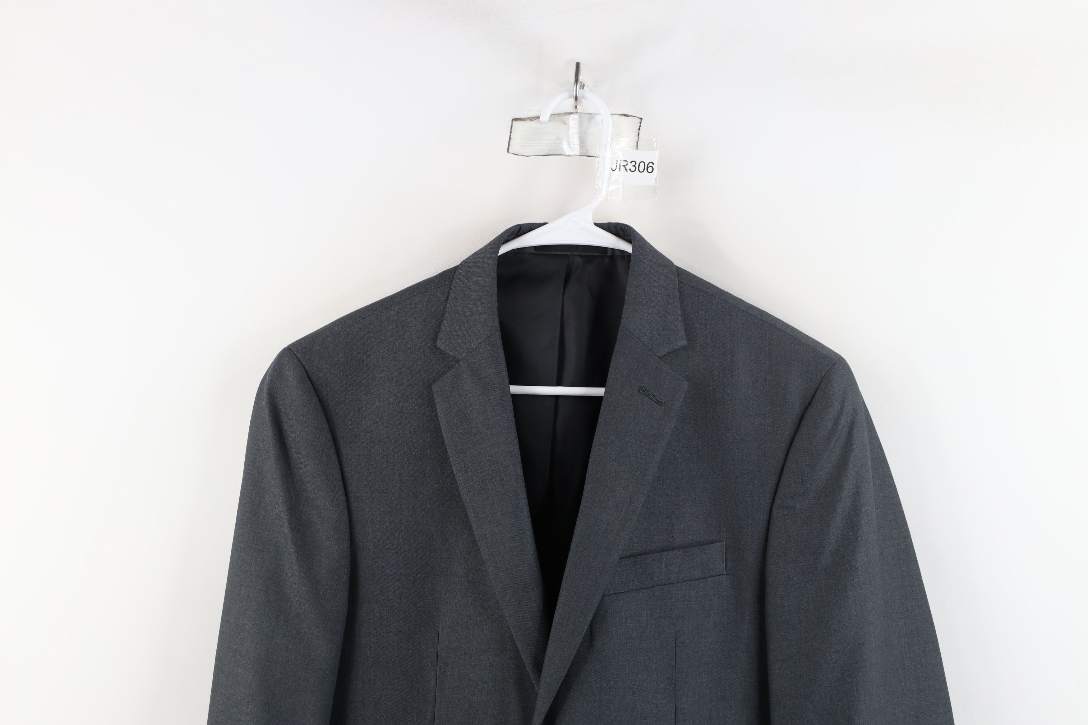 Kenneth Cole × Vintage Kenneth Cole Reaction Blazer Suit Coat Jacket Sharkskin Gray Size US L / EU 52-54 / 3 - 2 Thumbnail