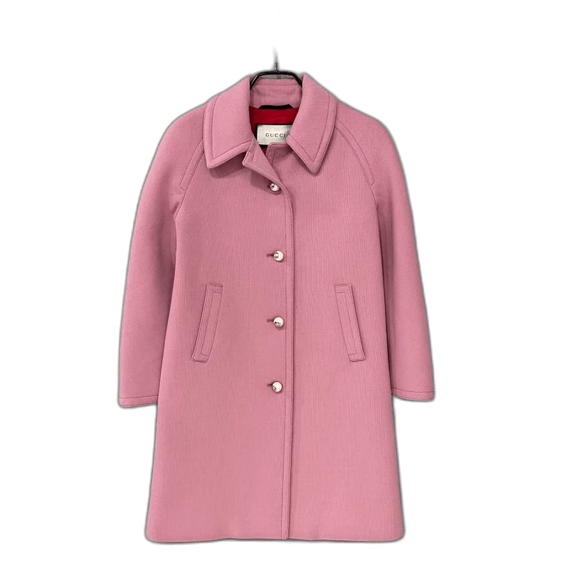 Gucci Pink Pearl Button Coat by Gucci Size US S / EU 44-46 / 1 - 1 Thumbnail