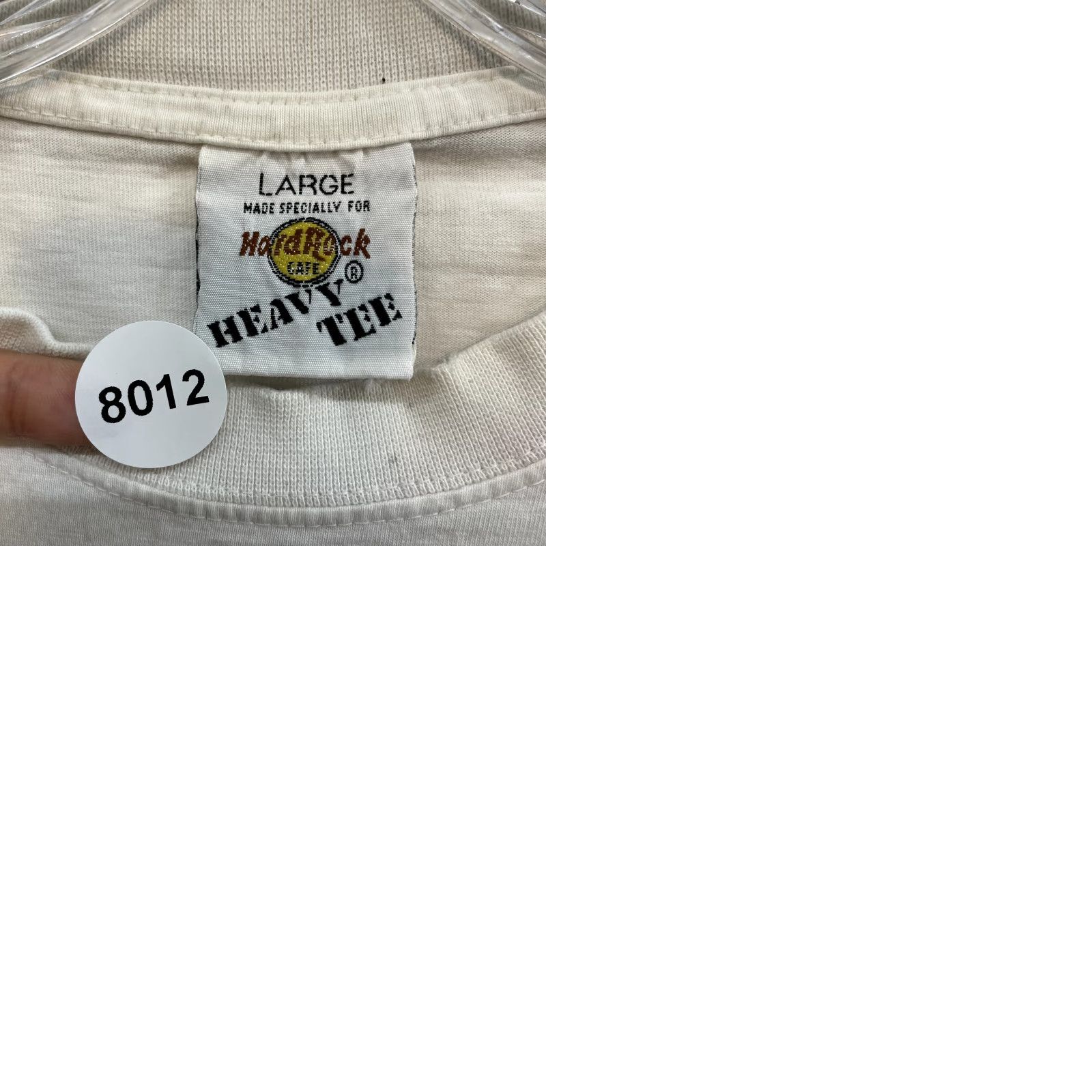 Hard Rock Cafe VINTAGE 90s Hard Rock Cafe T-Shirt Mens Large White Logo Graphic Size US L / EU 52-54 / 3 - 9 Thumbnail