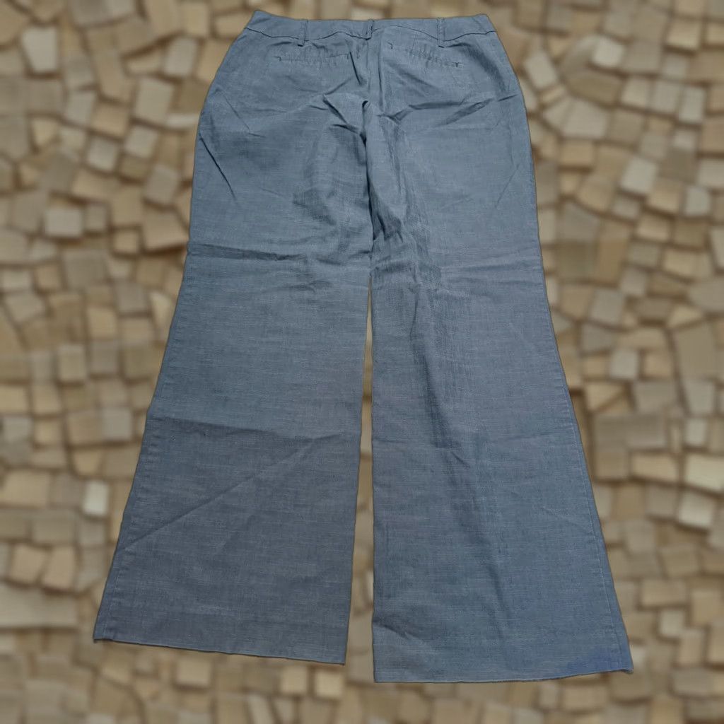 Apt. 9 APT. 9 Pants Women's 14 Gray Modern Fit Wide Leg Flat Front Dress Pants Womens Pair Casual Formal Size 36" / US 14 / IT 50 - 1 Thumbnail