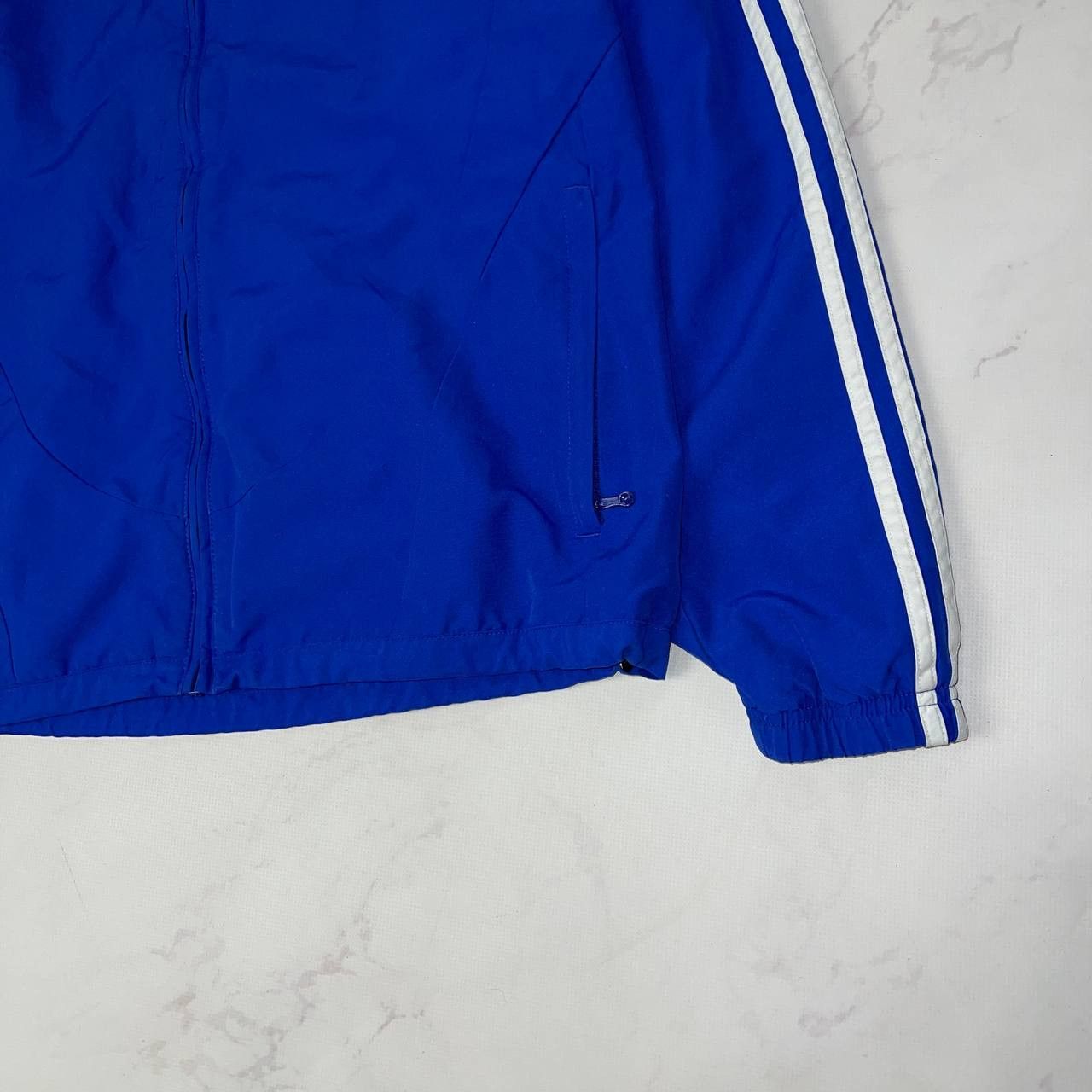 Adidas Adidas Vintage Blue Track Jacket Windbreaker Retro Jacket Size US XL / EU 56 / 4 - 8 Thumbnail