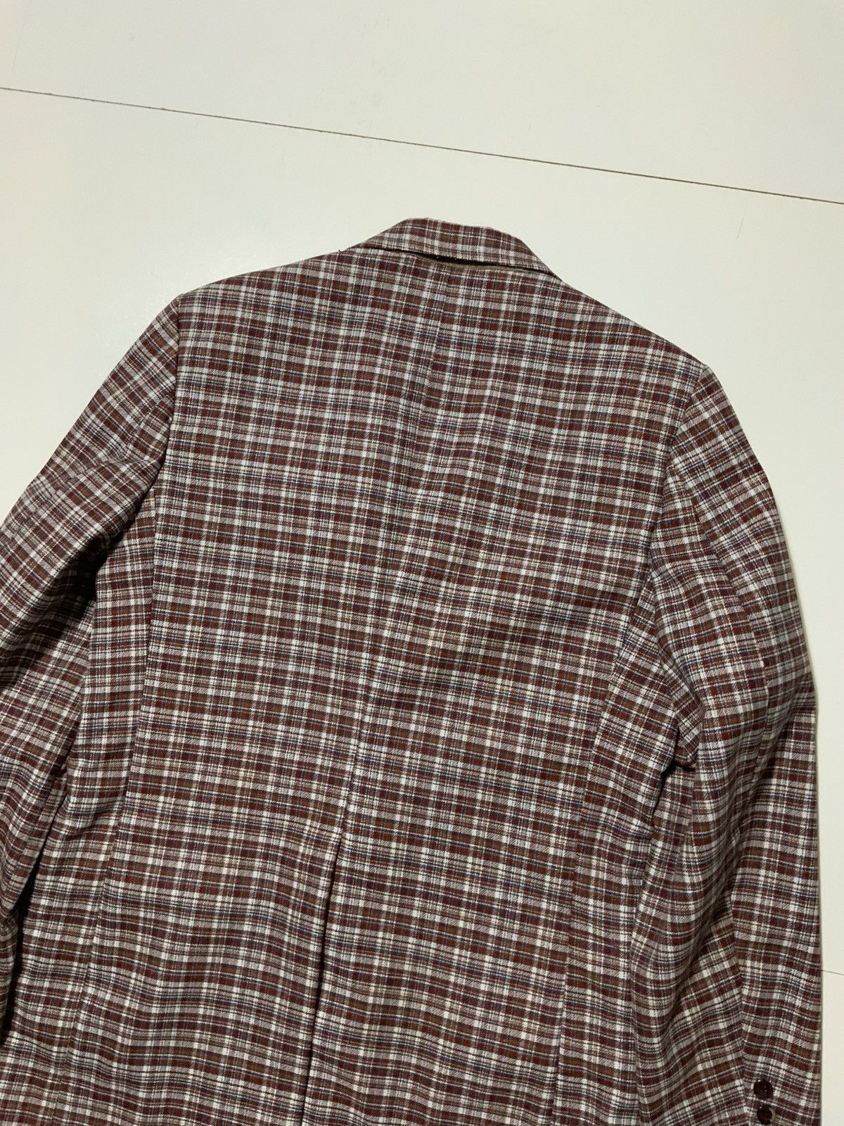 Vintage VTG 70s Towncraft JcPenney Polyester Plaid Blazer Jacket Size 40L - 5 Thumbnail