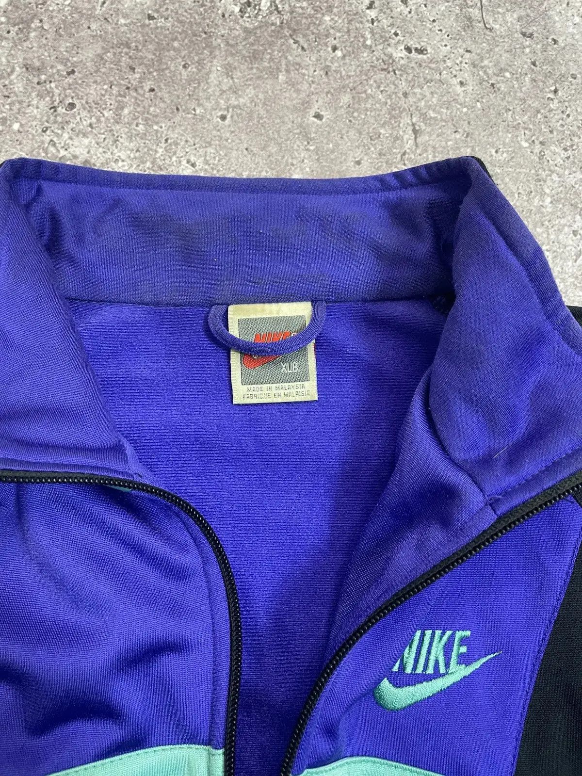 Nike × Vintage Nike Vintage Zip Blue Track Sweatshirt Jacket Size US S / EU 44-46 / 1 - 4 Thumbnail