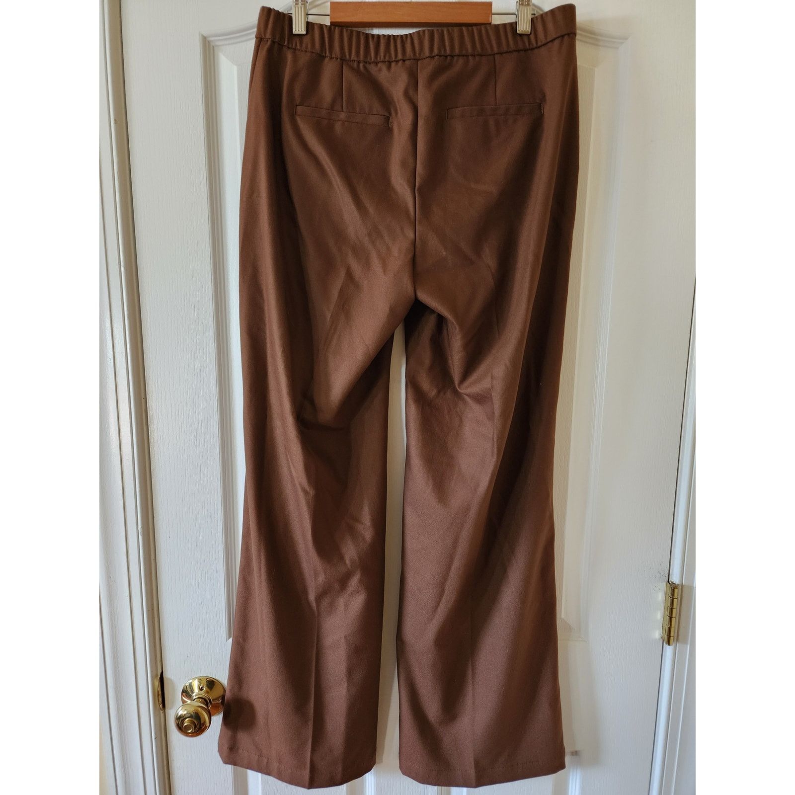 J. Jill J. Jill Wide Leg Trouser Dress Pants 8 Chestnut Brown NWT Size 30" / US 8 / IT 44 - 2 Thumbnail