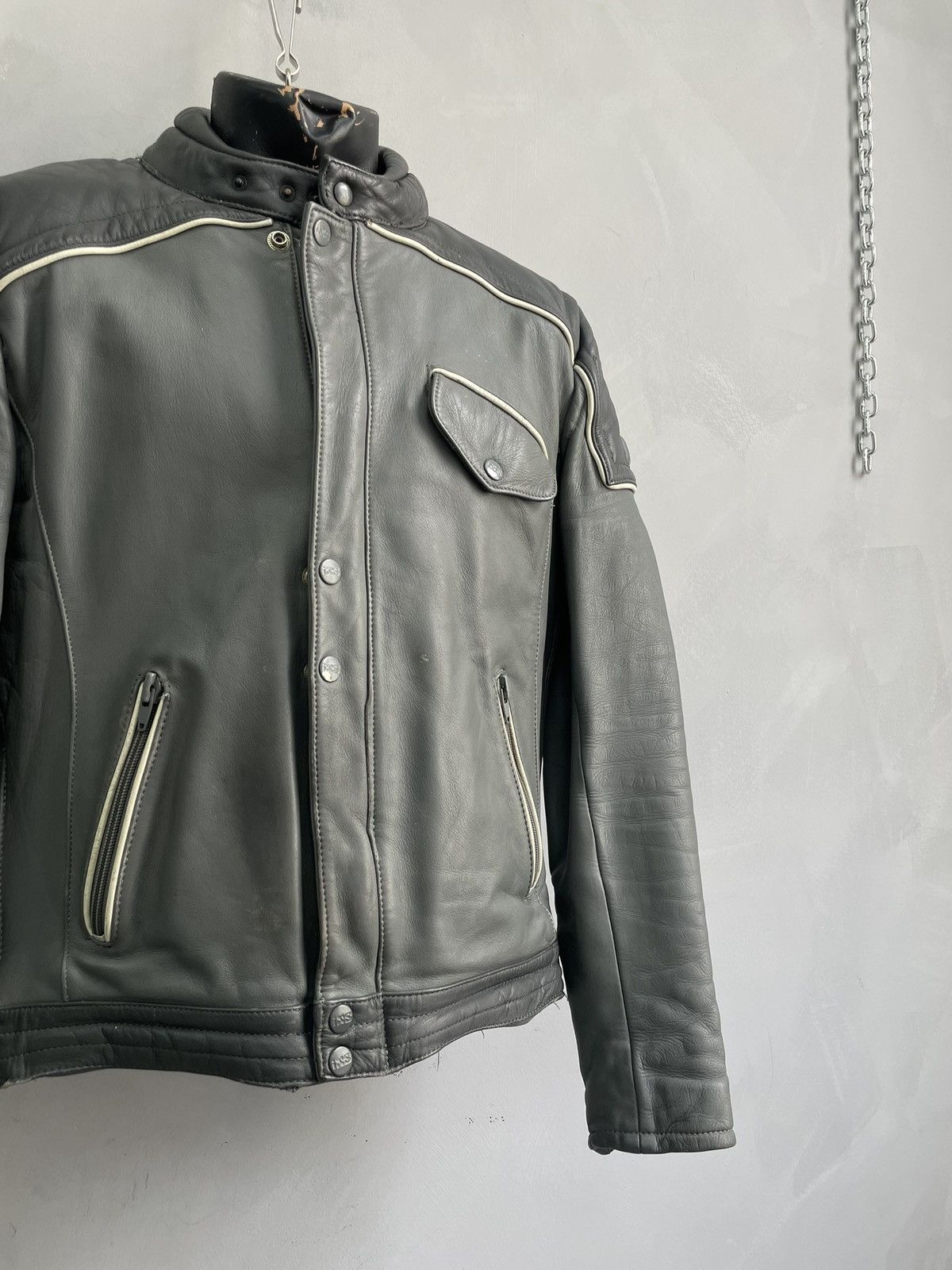 Genuine Leather Leather racing moto y2k marlboro style jacket Size US L / EU 52-54 / 3 - 3 Thumbnail