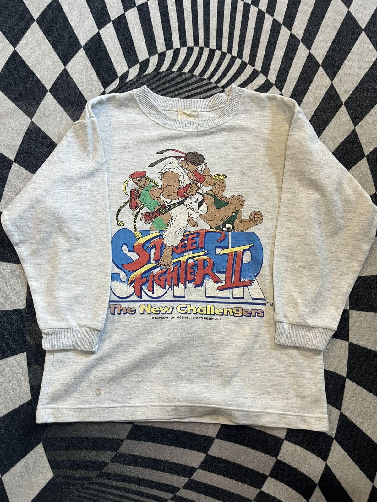 Anime Vintage STREET FIGHTER ll 1993’s CAPCOM (kid size) Sweater Size US S / EU 44-46 / 1 - 1 Thumbnail