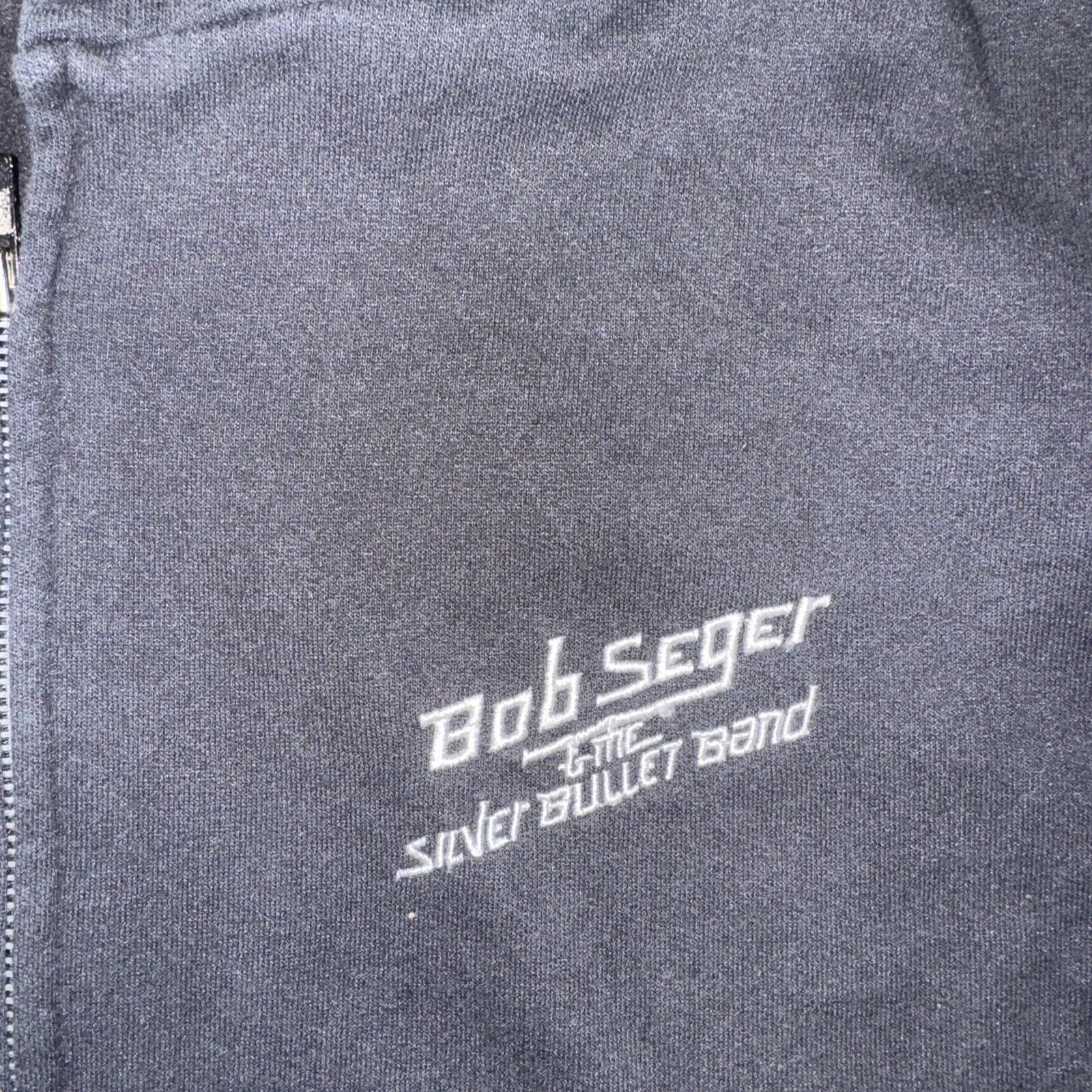 Band Tees Bob Seager Silver Bullet Band Full Zip Hoodie Black XL 26x28 Size US XL / EU 56 / 4 - 2 Thumbnail