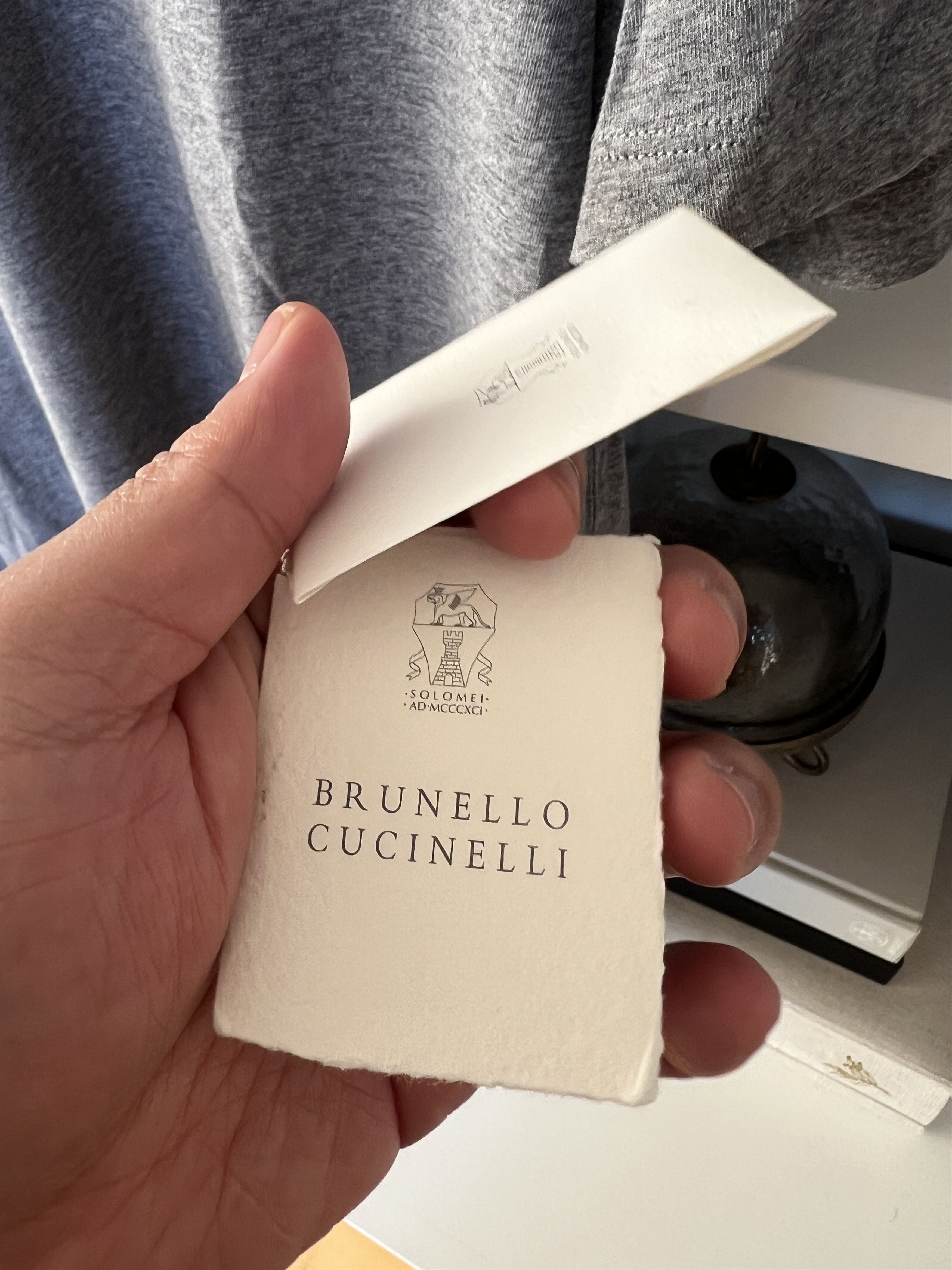Brunello Cucinelli Brunello Cucinelli Gray Polo Size US M / EU 48-50 / 2 - 5 Thumbnail