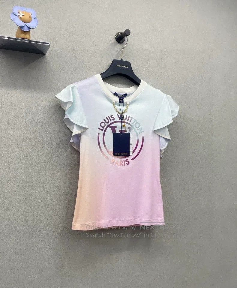 Louis Vuitton Louis Vuitton Lotus leaf sleeve T-shirt Size XS / US 0-2 / IT 36-38 - 4 Thumbnail