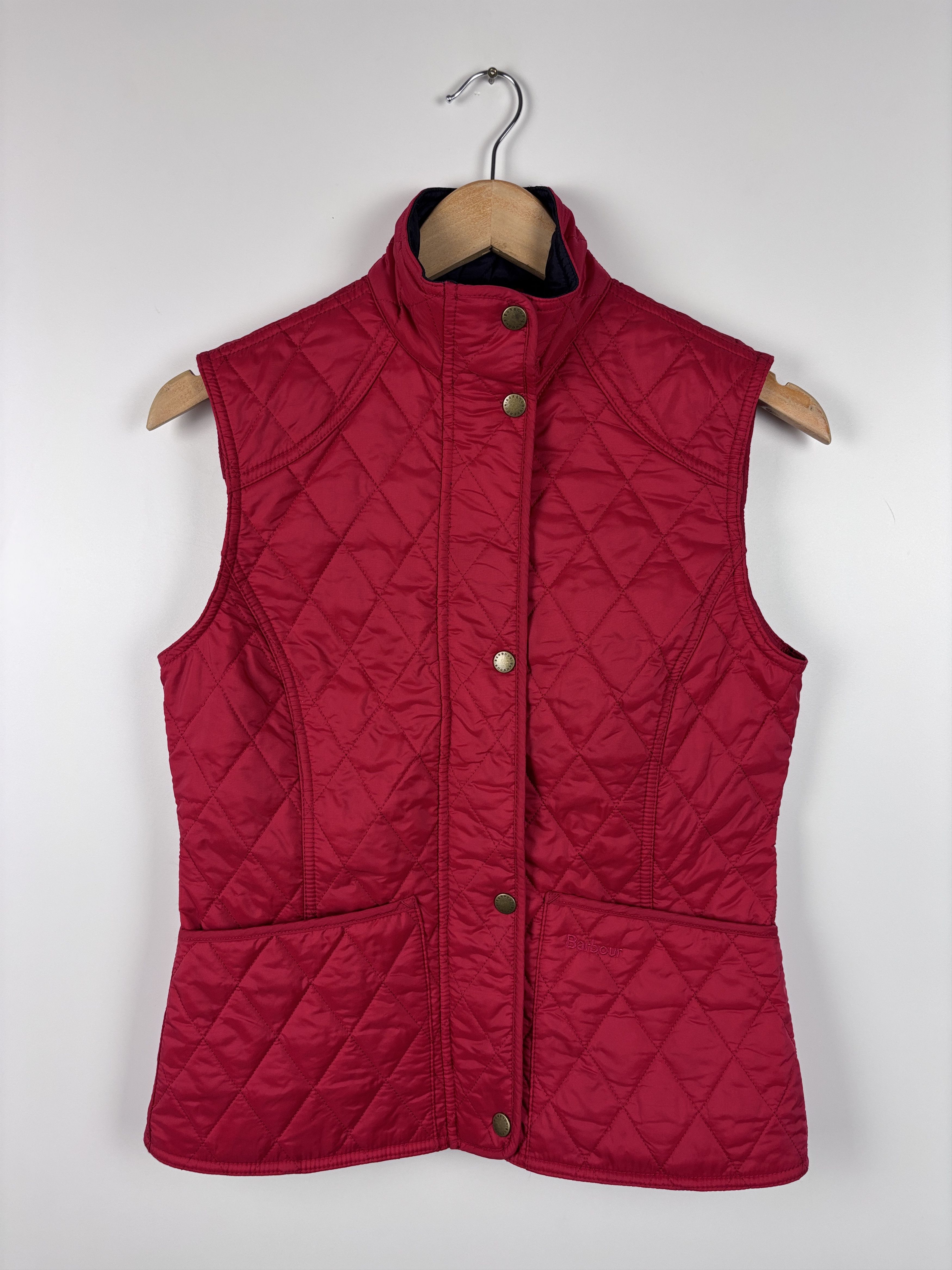 Barbour Barbour Summer Liddesdale Gilet Quilted Vest Red US 4 Size S / US 4 / IT 40 - 1 Thumbnail