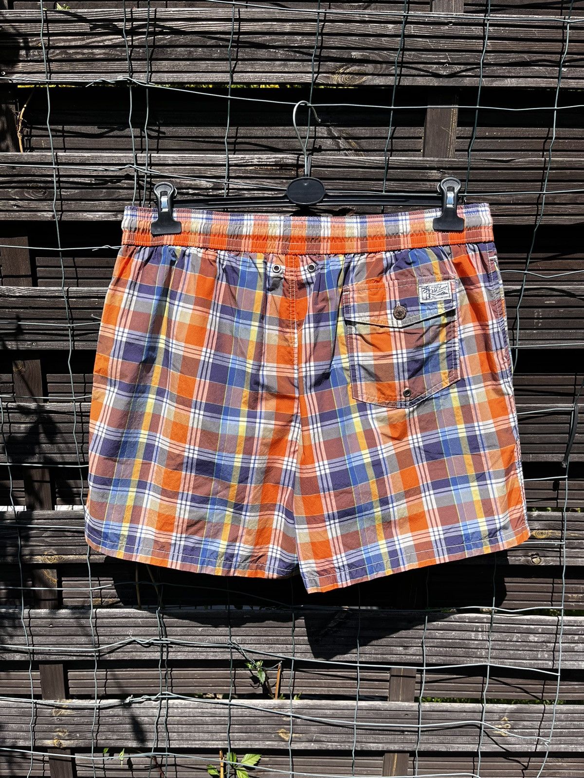 Polo Ralph Lauren × Ralph Lauren 🩳 POLO RALPH LAUREN PLAID SWIM TRUNKS STREETWEAR Y2K SHORTS Size US 38 / EU 54 - 9 Thumbnail