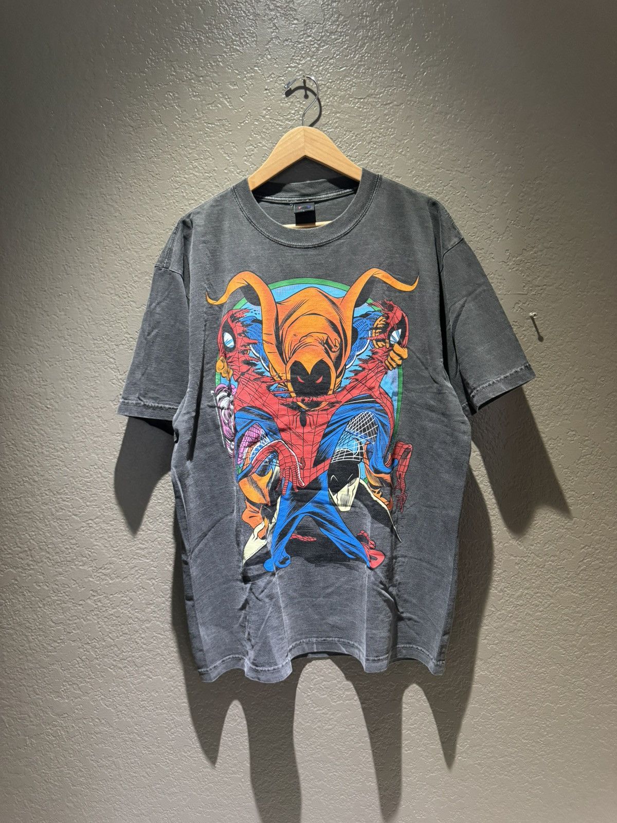 Other Vintage Comic Spiderman Mask and Disguise Boxy Tee Charcoal Size US L / EU 52-54 / 3 - 1 Thumbnail