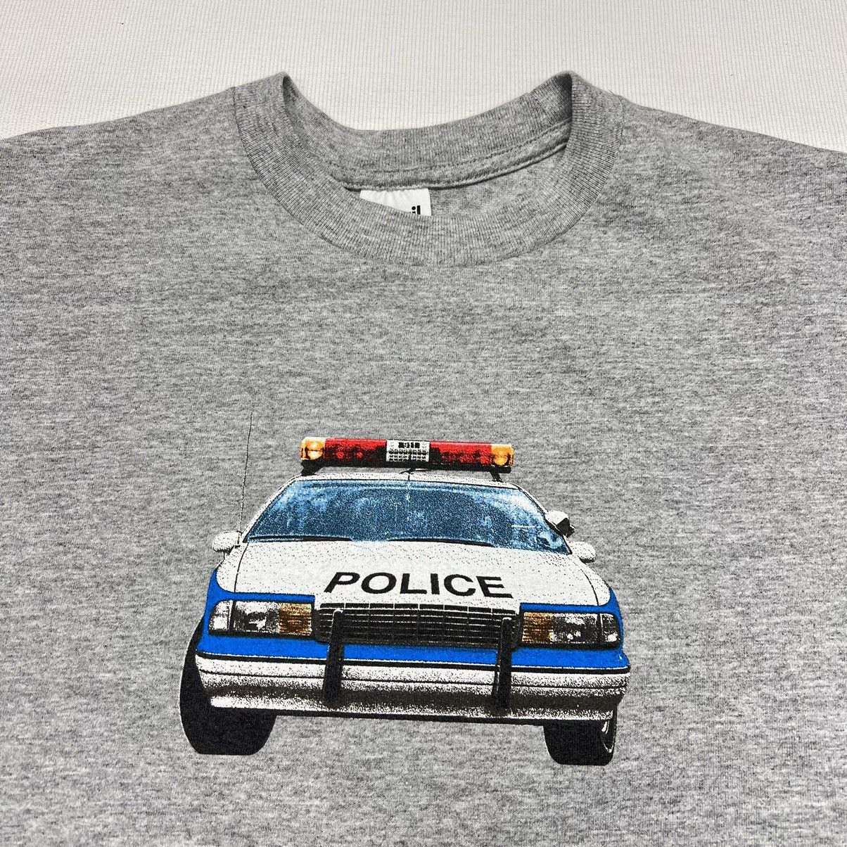 Anvil × Vintage VTG Police Car Tee Shirt Anvil Single Stitch Double Sided Size US L / EU 52-54 / 3 - 3 Thumbnail