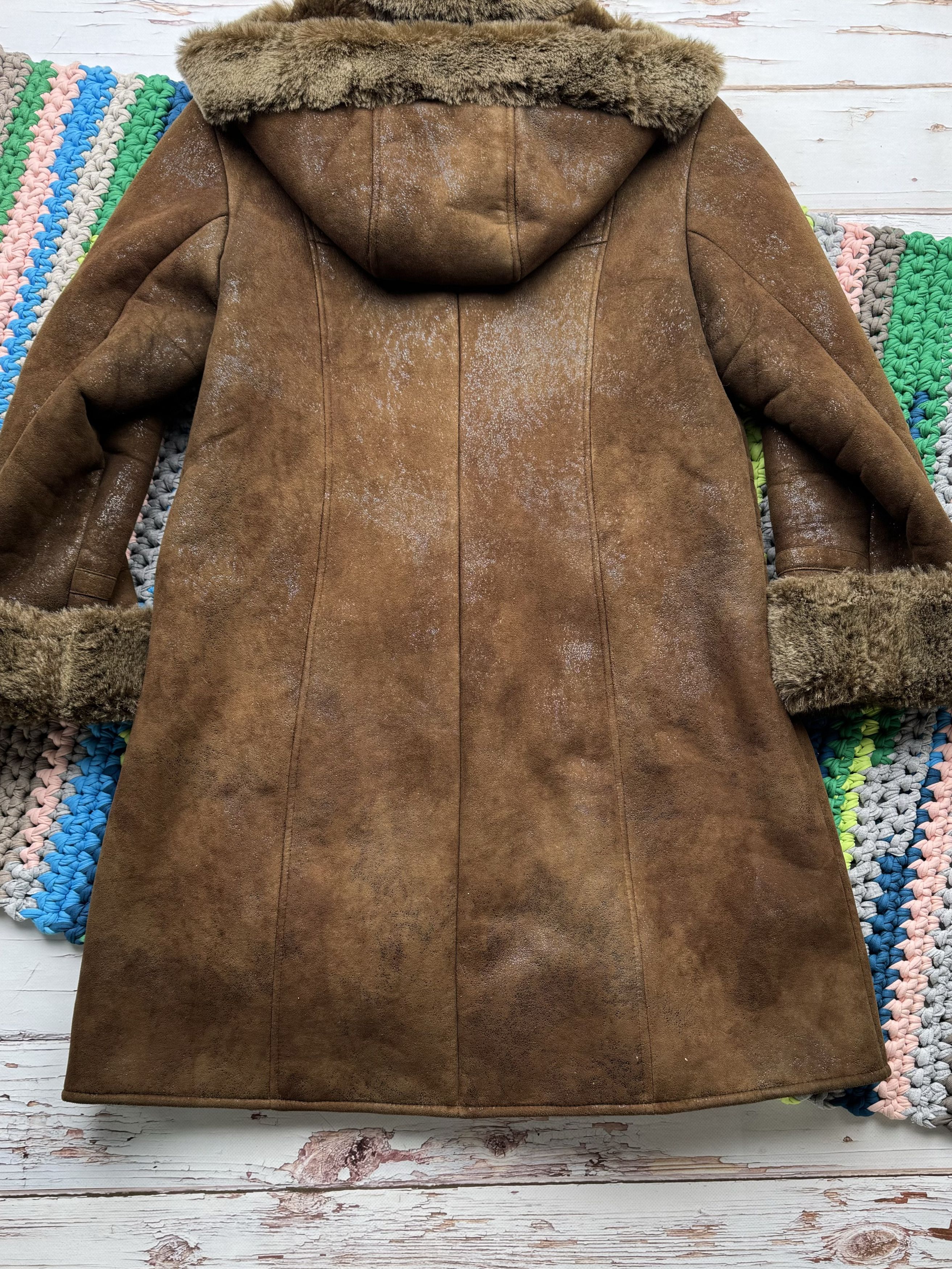 Vintage Vintage Faux Sheepskin Coat With Belted (ET1) Size L / US 10 / IT 46 - 12 Thumbnail