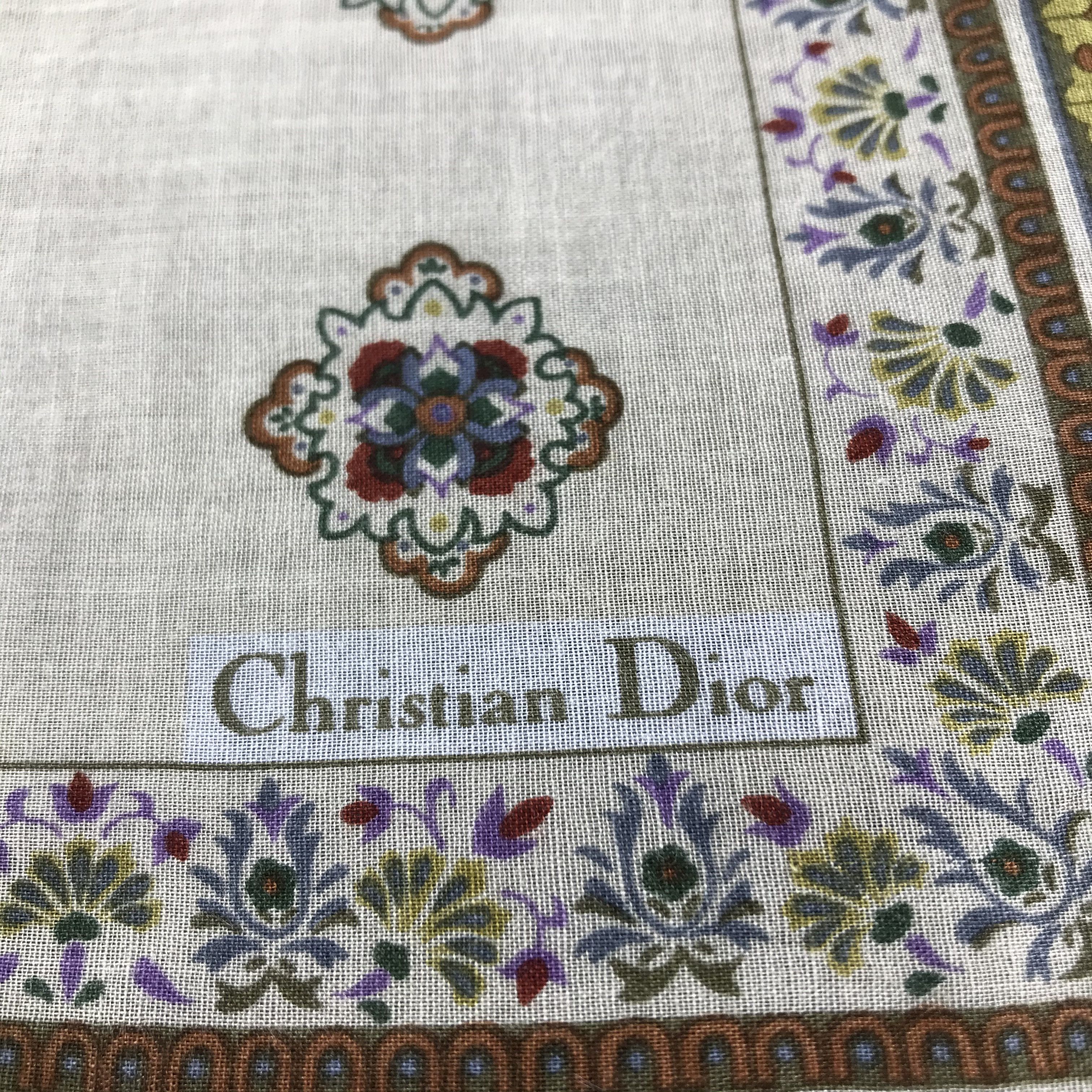 Christian Dior Monsieur Christian Dior Handkerchief Neckerchief Bandana H499 Size ONE SIZE - 5 Thumbnail