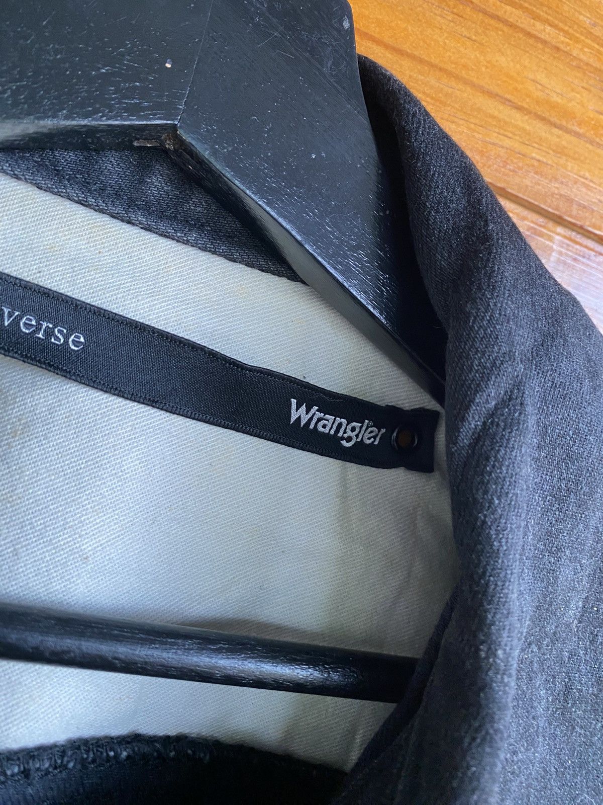 NANO universe Nano Universe × Wrangler Black Denim Jacket Collaboration Size US M / EU 48-50 / 2 - 12 Thumbnail