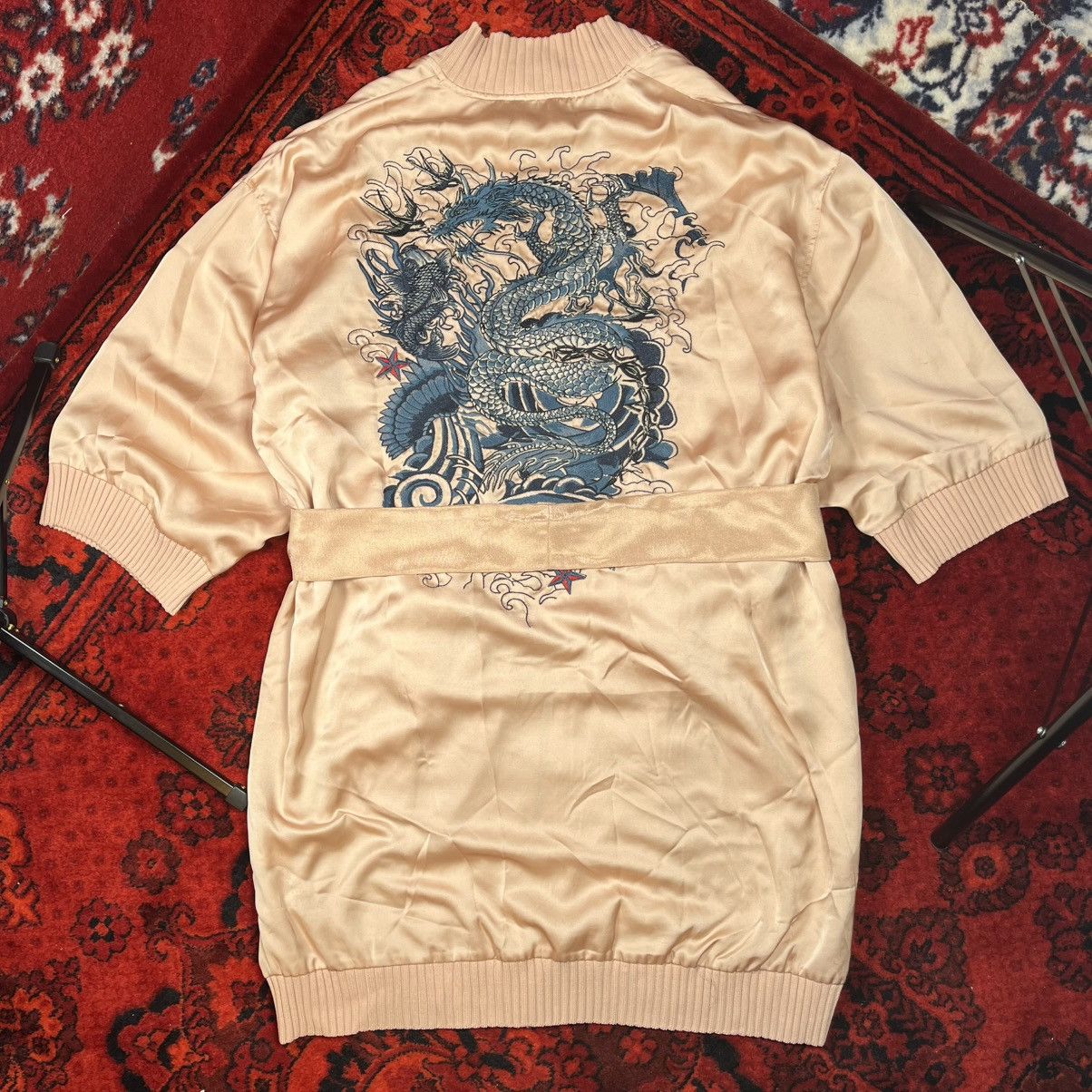 Jean Paul Gaultier Jean Paul Gaultier x Lindex “Tattoo Dragon” Satin Zip Robe Size M / US 6-8 / IT 42-44 - 4 Thumbnail
