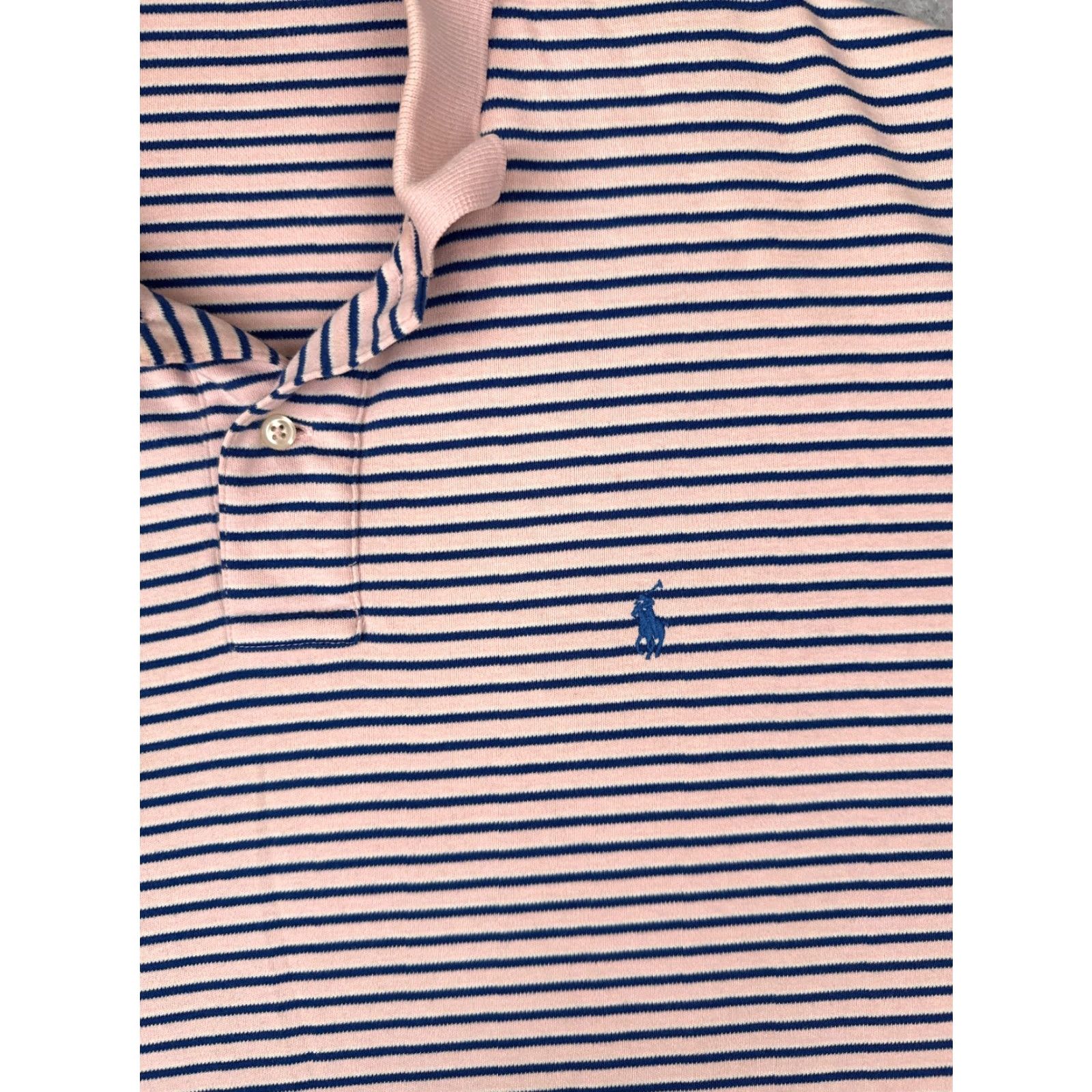 Ralph Lauren VINTAGE Polo Ralph Lauren Shirt Men XL Pink Stripe Cotton Polo Shirt Size US XL / EU 56 / 4 - 6 Thumbnail