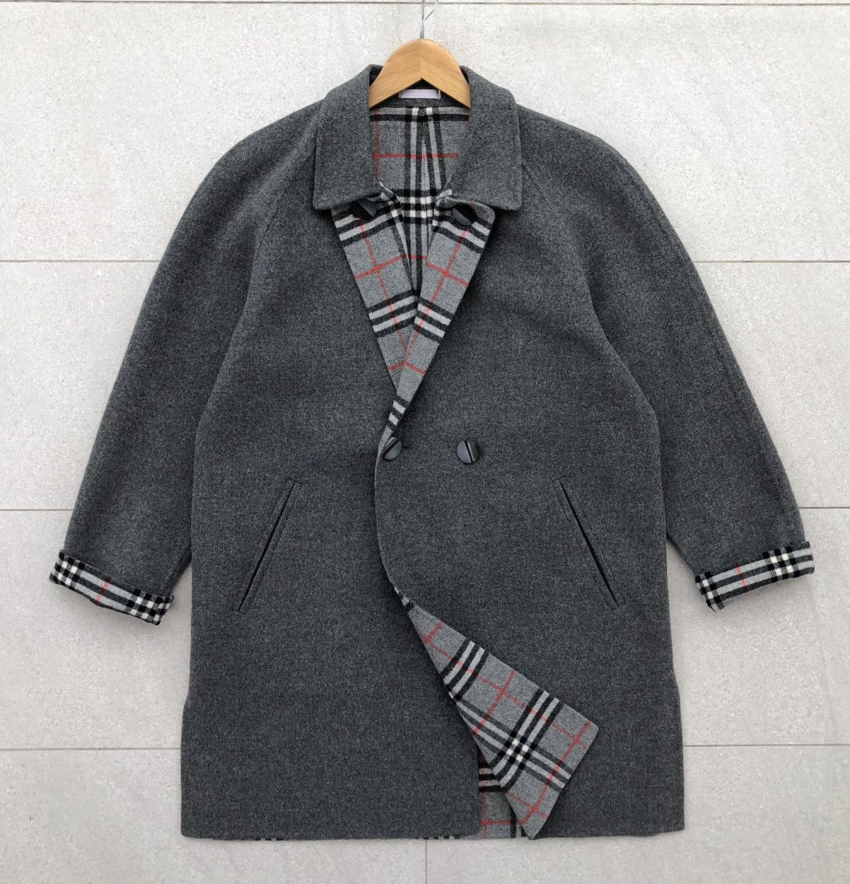 Burberry Prorsum Burberrys Prorsum Lined Novacheck Wool Trench Coat Size US M / EU 48-50 / 2 - 7 Thumbnail