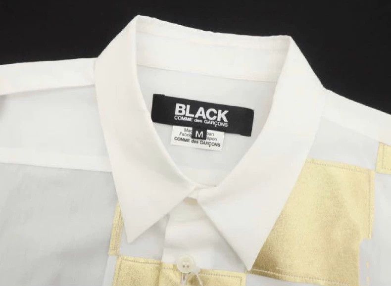 Comme des Garcons Comme Des Garcons Gold Plaid Cutout Shirt Size M / US 6-8 / IT 42-44 - 2 Thumbnail