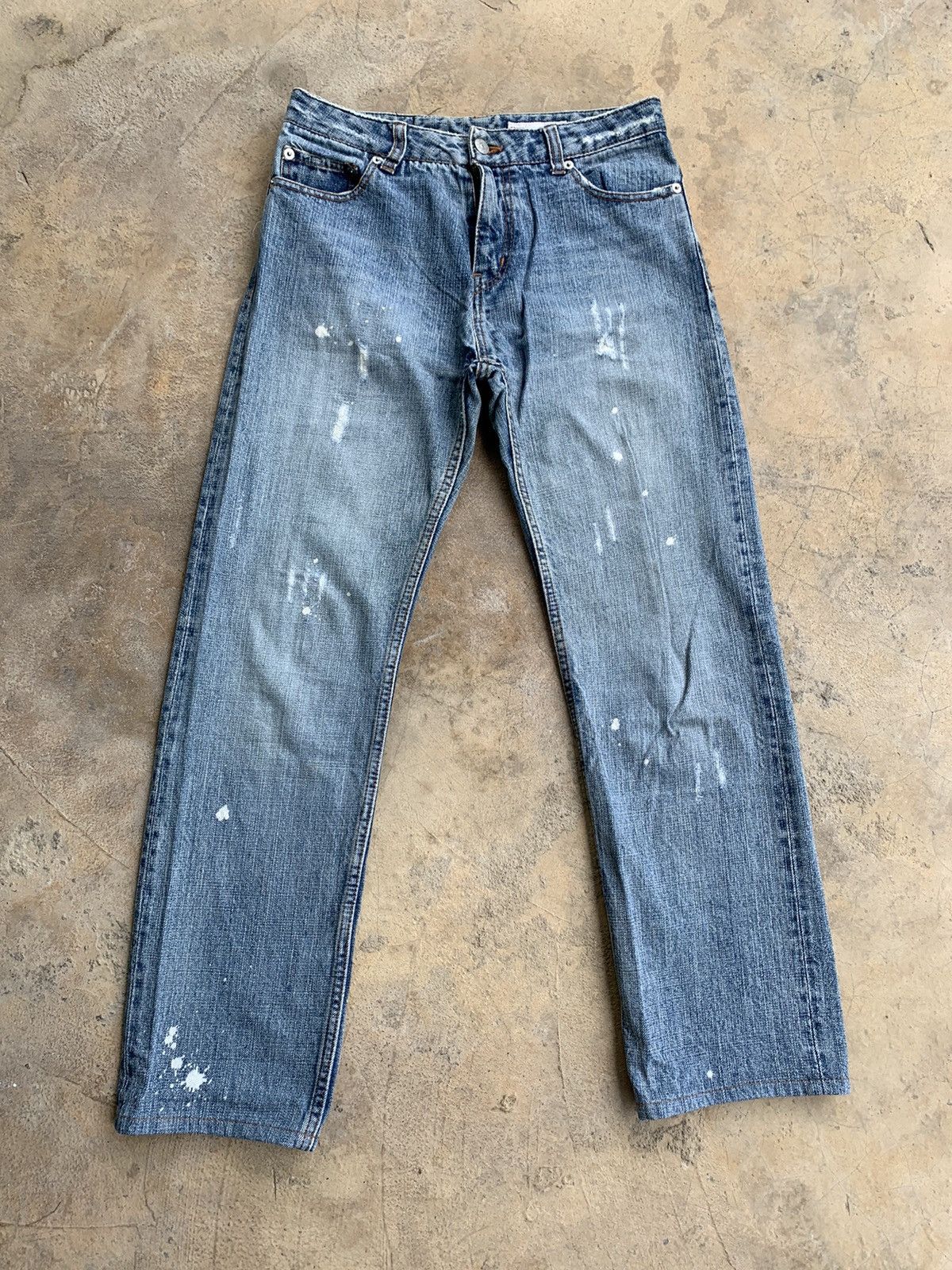 Japanese Brand Earth Music Ecology Selvedge Distressed Denim Size US 28 / EU 44 - 1 Thumbnail
