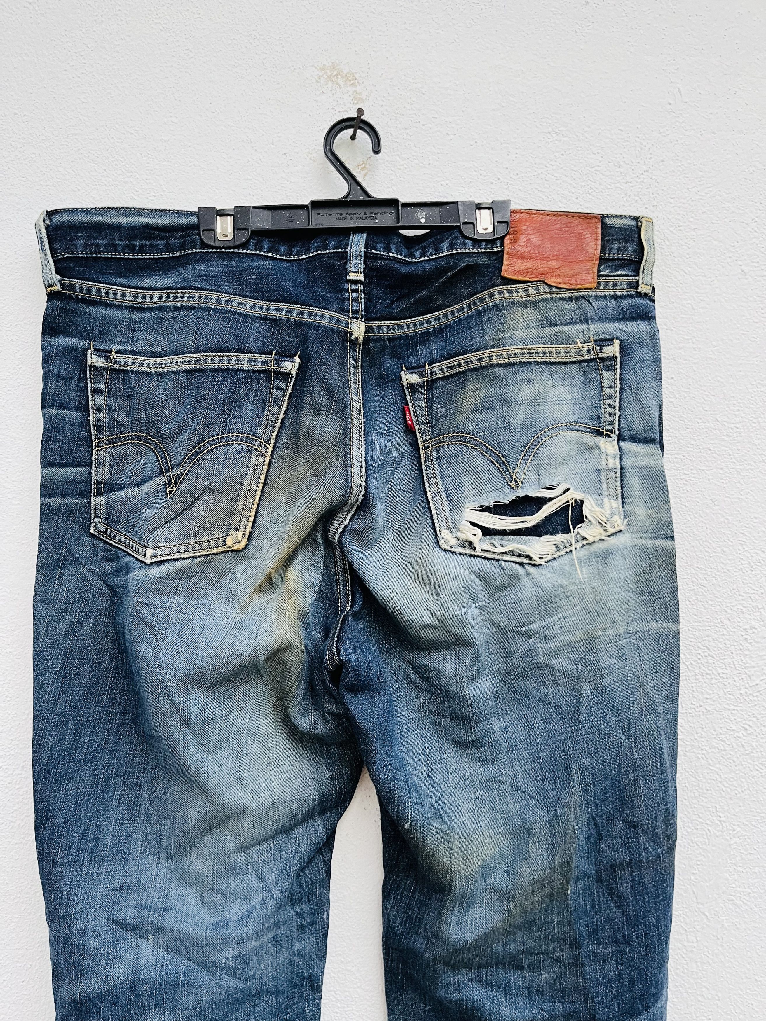 Levi's Vintage Clothing × Vintage Vintage Levis Japanese Distressed Fashion Style Size US 38 / EU 54 - 7 Thumbnail