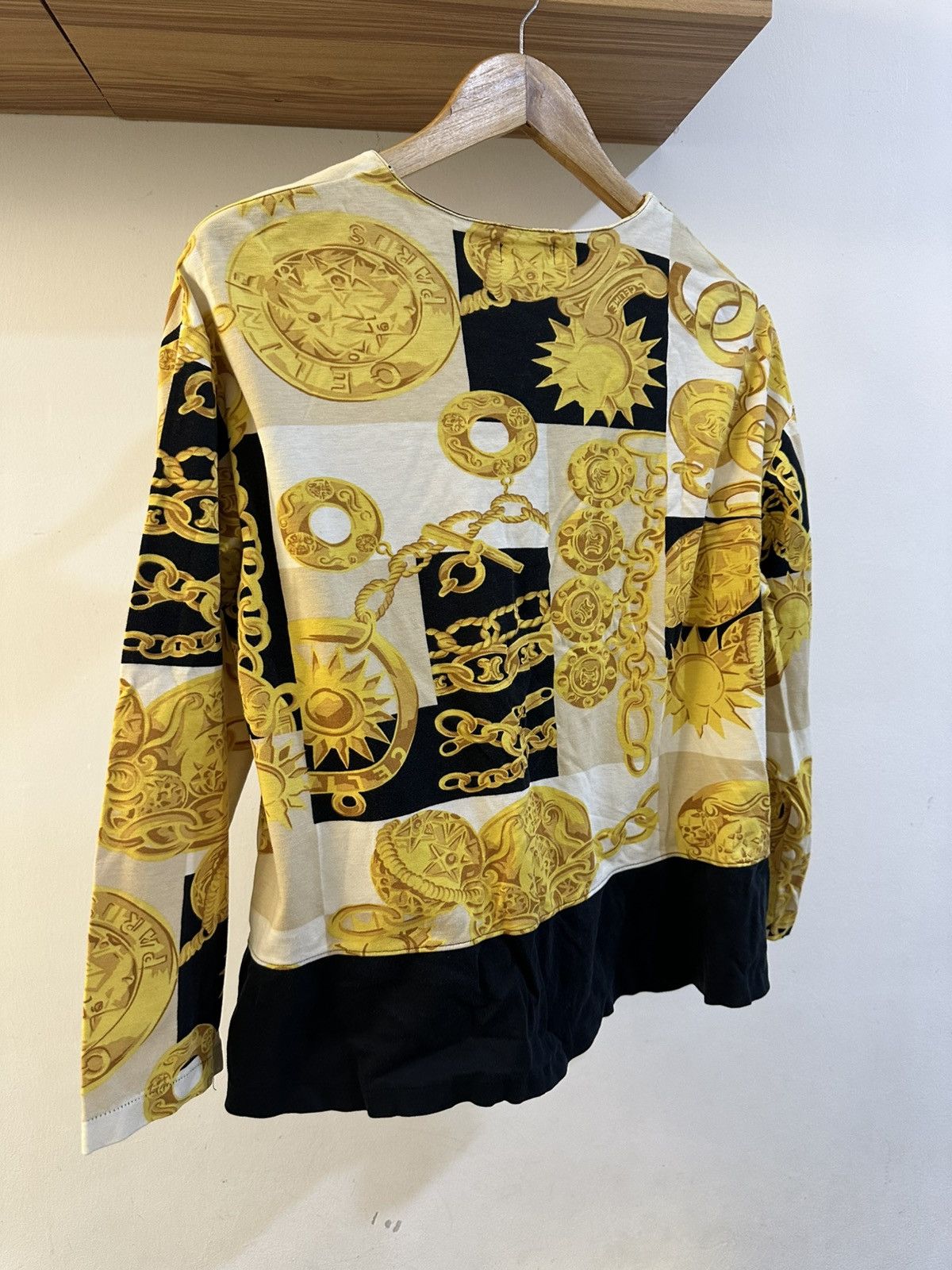 Celine × Hedi Slimane Vintage Celine By Hedi Slimane Chain Button Up L/S Shirt Size US XL / EU 56 / 4 - 9 Thumbnail