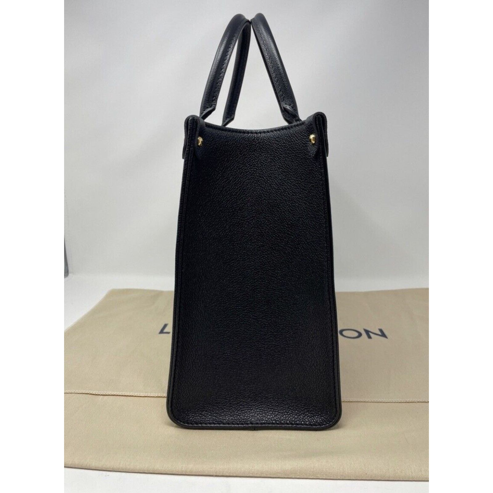 Louis Vuitton Louis Vuitton M45495 OnTheGo Tote MM Black/Beige Size ONE SIZE - 8 Thumbnail