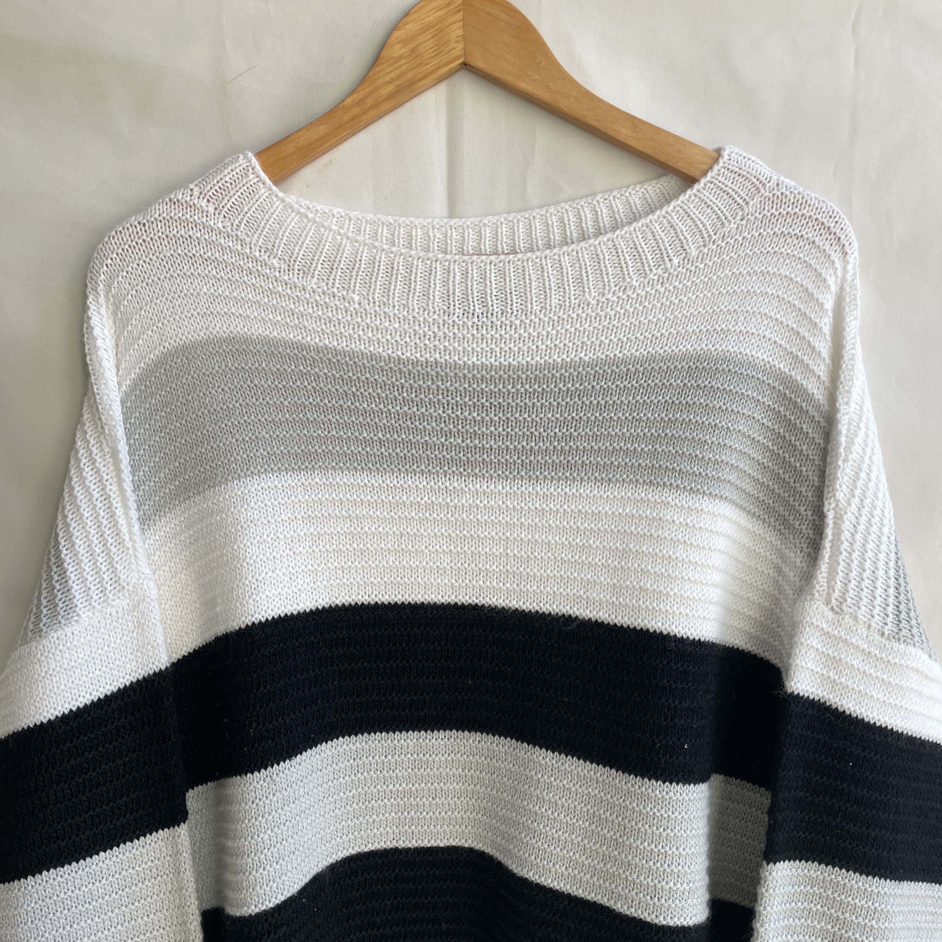 Ann Demeulemeester Ann Demeulemeester Wool Mohair Wide Stripe Cropped Sweater Size M / US 6-8 / IT 42-44 - 4 Thumbnail