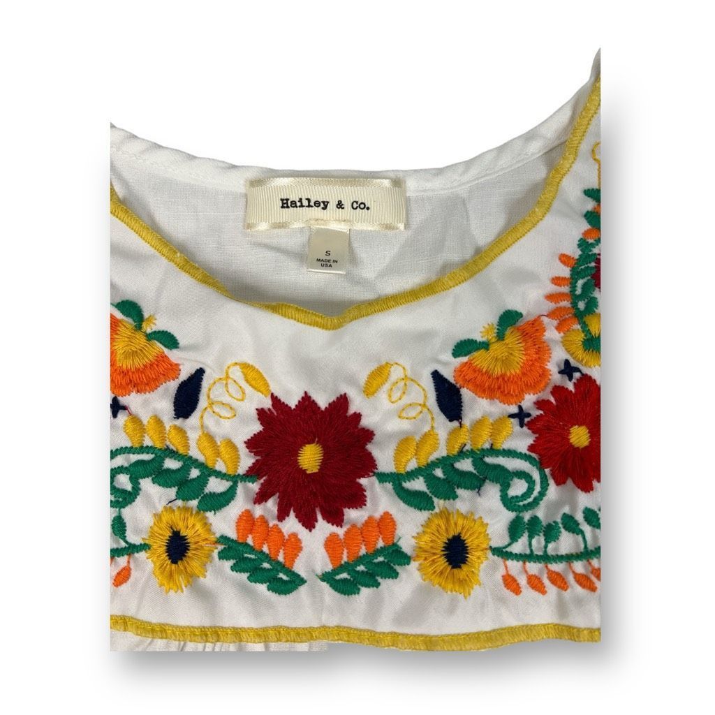 Other Hailey & Co. Embroidered Boho Blouse Top Size Small Size S / US 4 / IT 40 - 6 Thumbnail