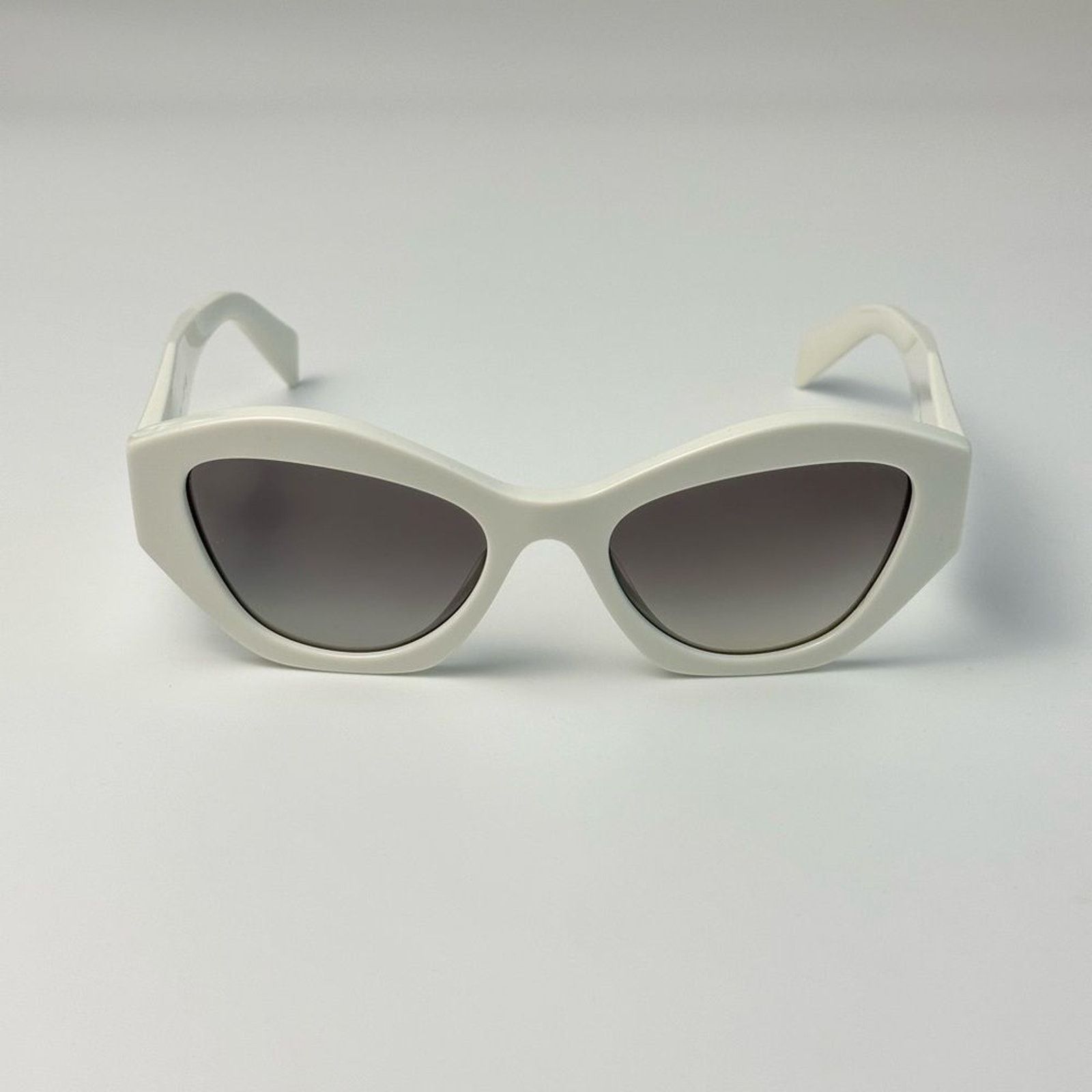 Prada NEW PRADA Sunglasses PR07YSF 142130 White GreyGradient Women Size ONE SIZE - 2 Thumbnail
