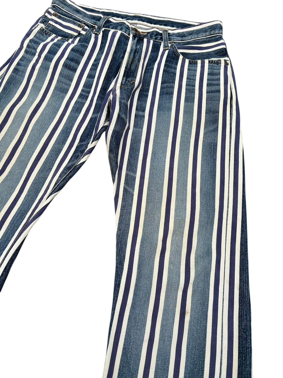 Kapital Vintage Edwin 505 Selvedge Stripe Japanese Denim Jeans Size US 32 / EU 48 - 4 Thumbnail
