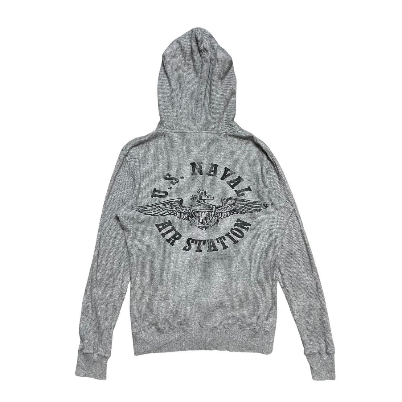 Naval Clothing Factory US Naval Air Station Waffle Hoodie Sweatshirt Size US S / EU 44-46 / 1 - 1 Thumbnail