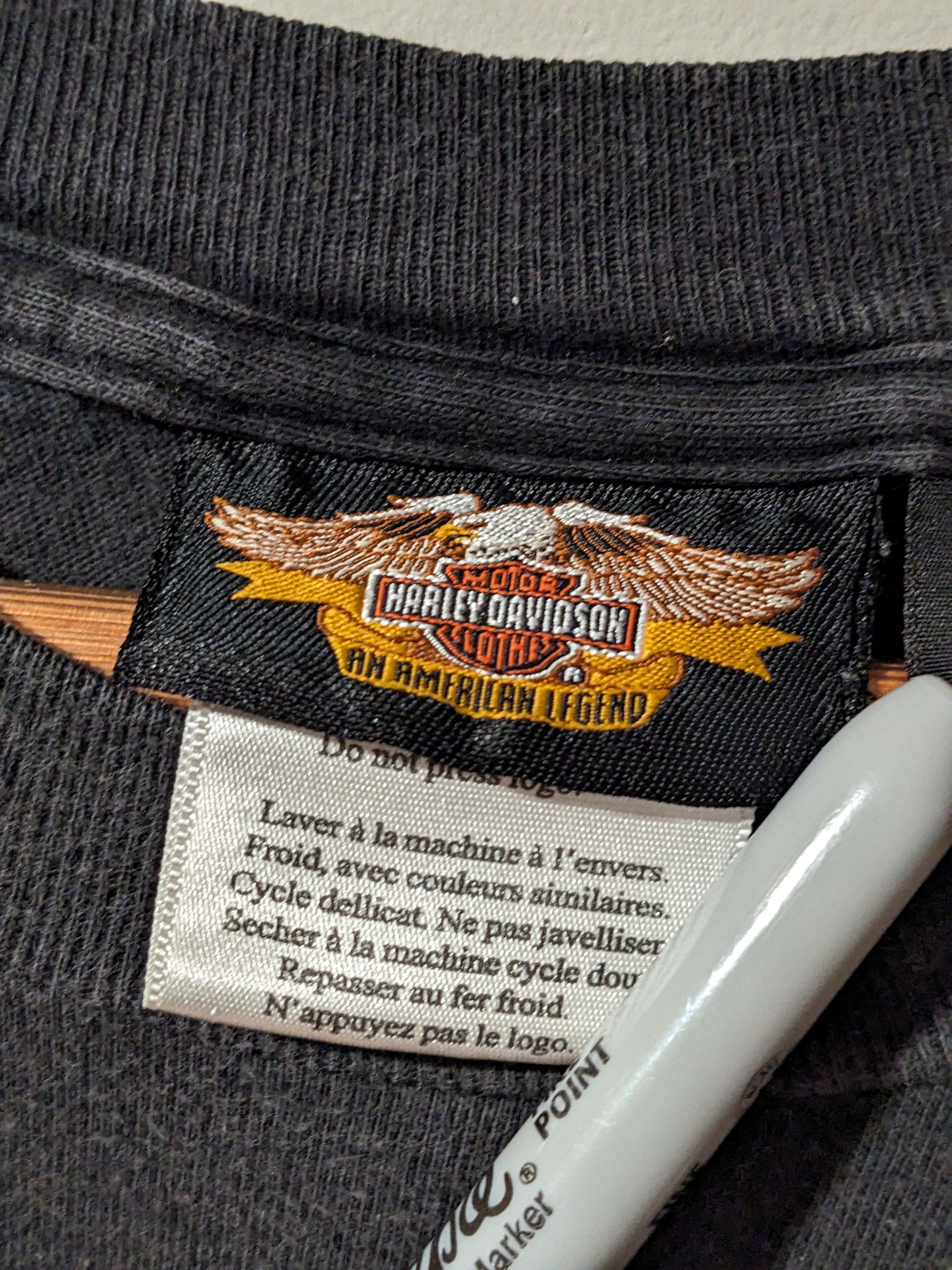 Harley Davidson × Vintage Vintage Y2K Harley Davidson Motorcycle Wisconsin 100 T-Shirt Size US XL / EU 56 / 4 - 5 Thumbnail