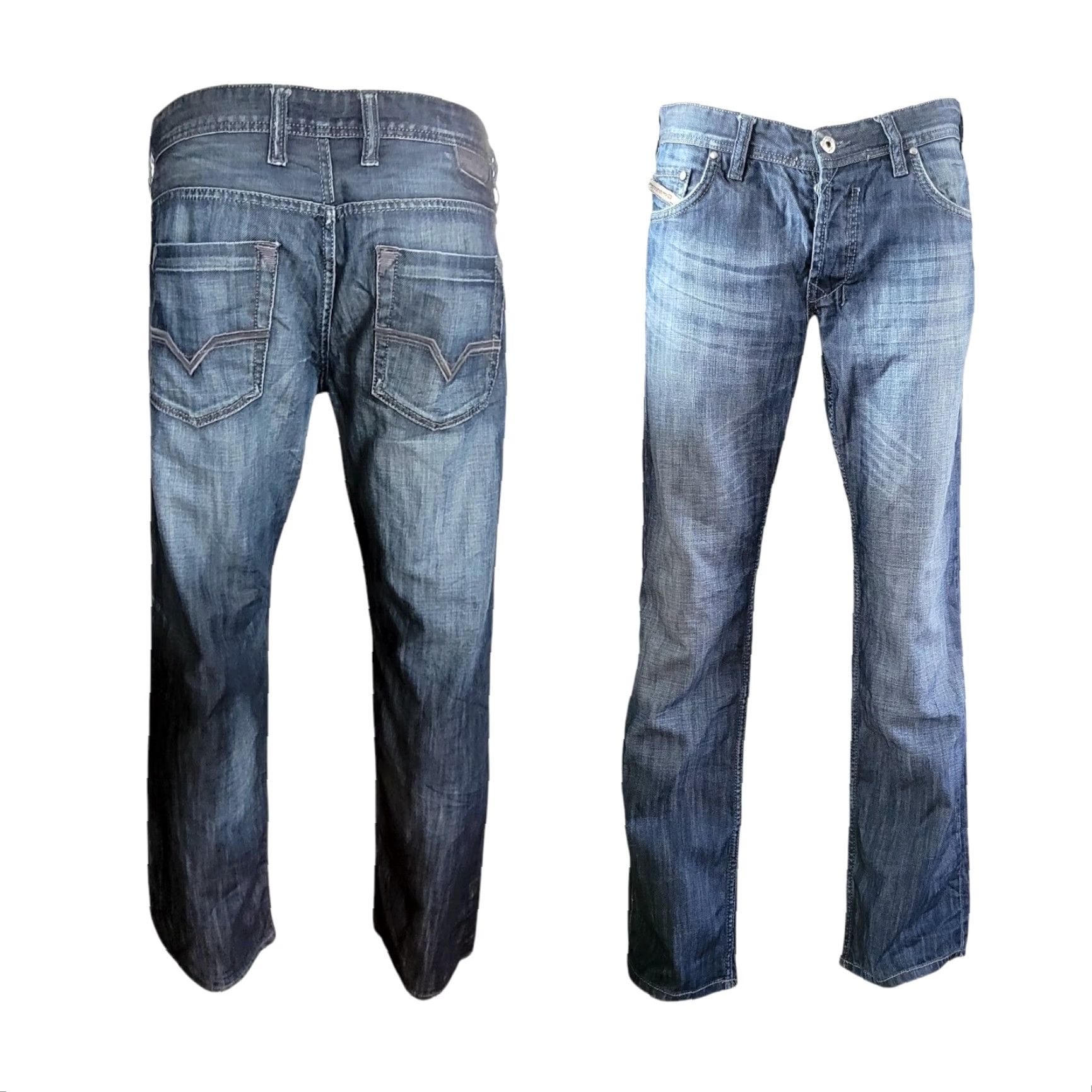 Diesel Diesel Industry Jeans - Size W34-L32 - Made In Italy - Denim Blue Jeans for Men Size US 34 / EU 50 - 2 Thumbnail